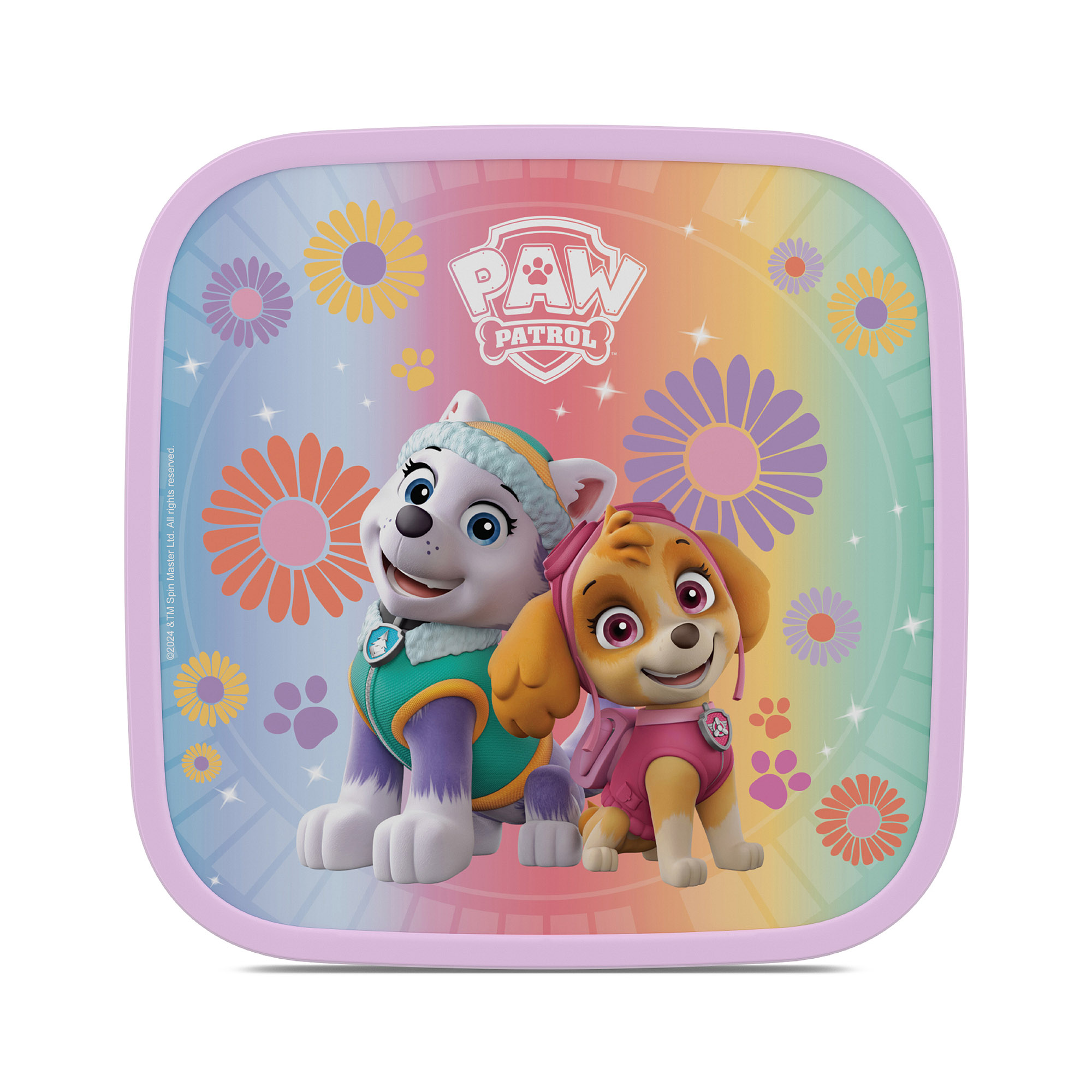 MEPAL CAMPUS Large Lunch Box with 2 Bento Inserts, 1.3 litres, Paw Patrol Girls design