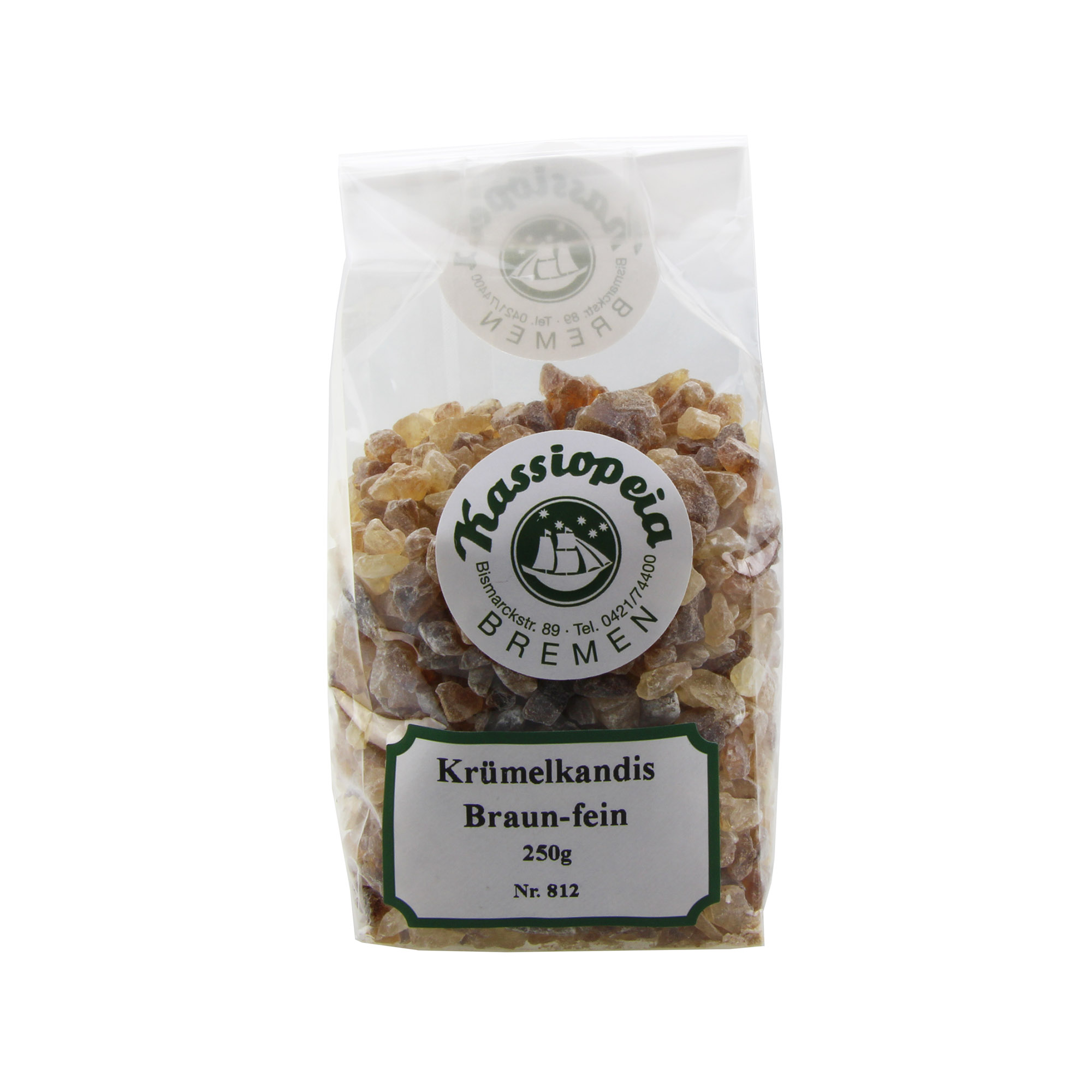 KASSIOPEIA Krümelkandis braun fein 250 g