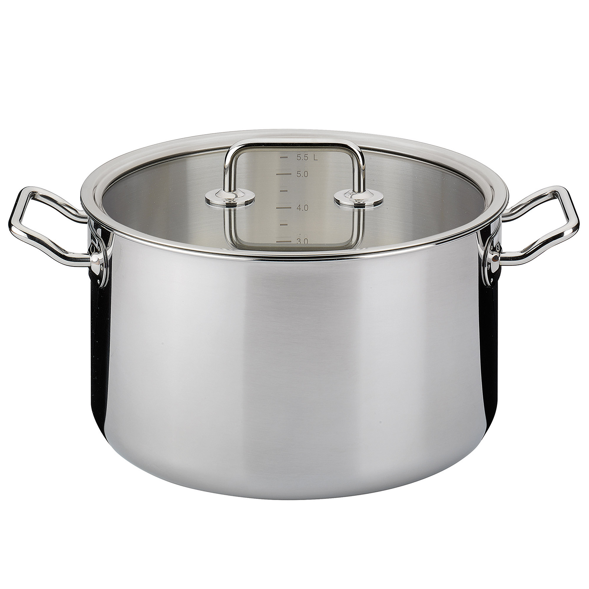 SPRING Fleischtopf BRIGADE BASIC 24 cm 6,5 Liter mit Glasdeckel INDUKTION