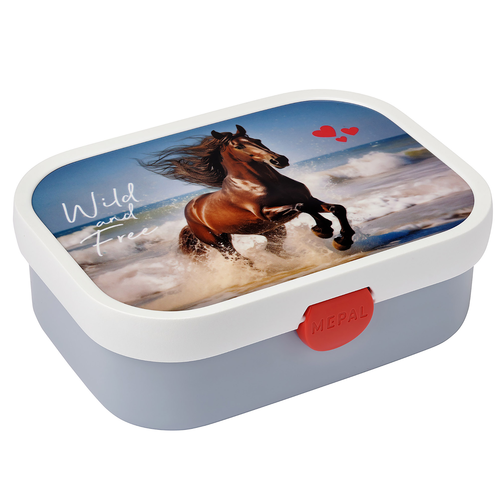 MEPAL Brotdose mit Bento-Einsatz CAMPUS 0,75 Liter Motiv Wild Horse