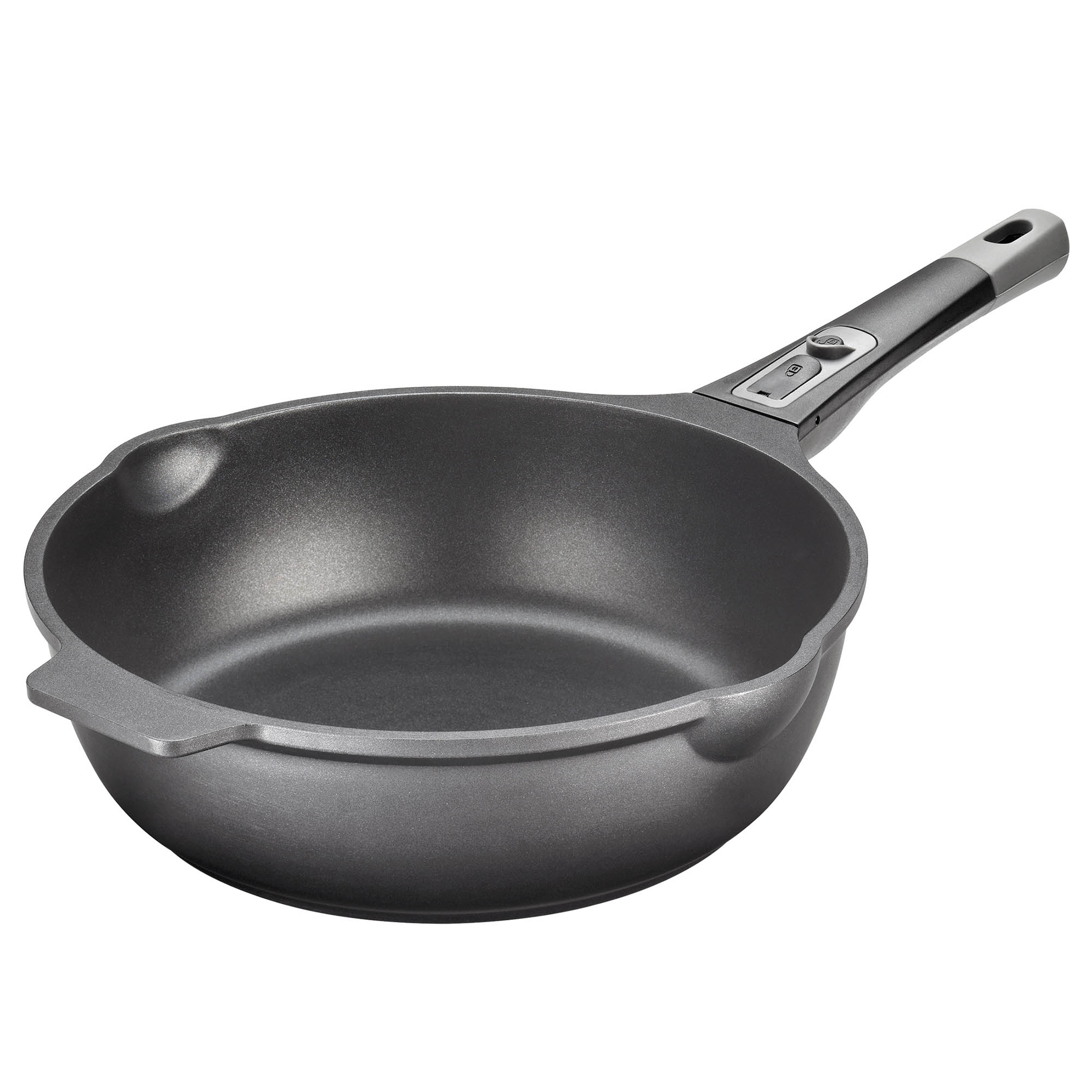KÜCHENPROFI Bratpfanne MILANO mit abnehmbarem Griff 28 cm hoher Rand INDUKTION
