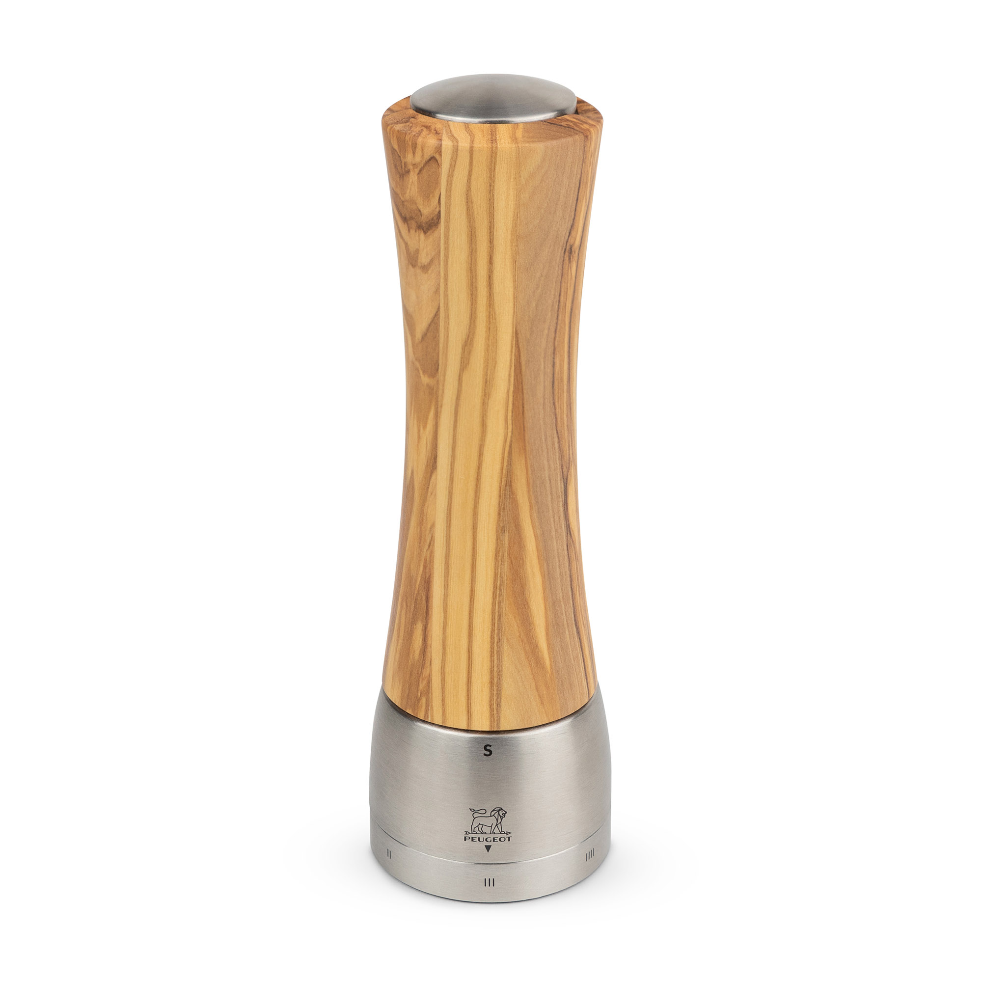 PEUGEOT Salzmühle DAMAN 21 cm Edelstahl Olivenholz U'Select Z, ZIRLION-Mahlwerk