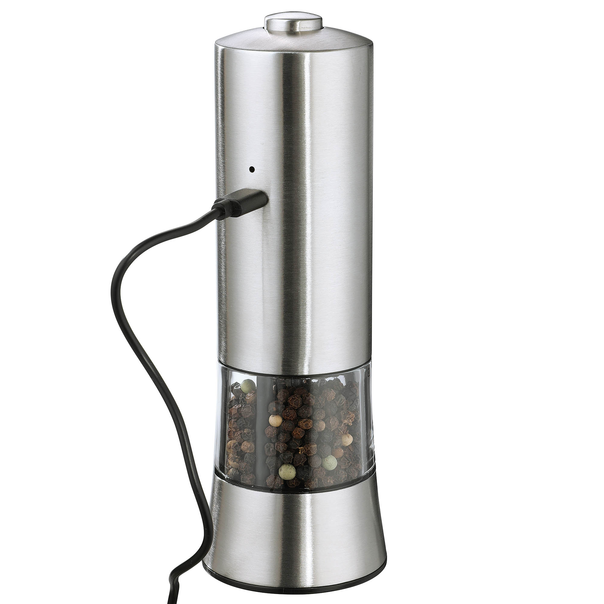 ZASSENHAUS Electric pepper mill GERA USB 18 cm stainless steel