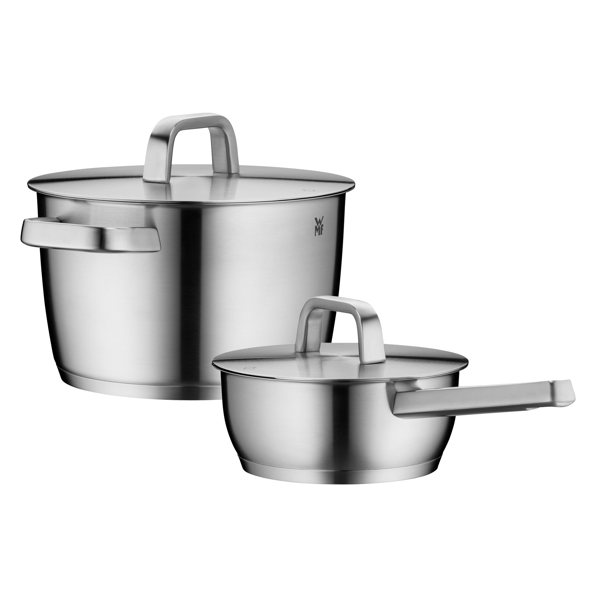 WMF Topf-Set ICONIC 2 teilig Kochtopf 22 cm und Stielkasserolle 18 cm