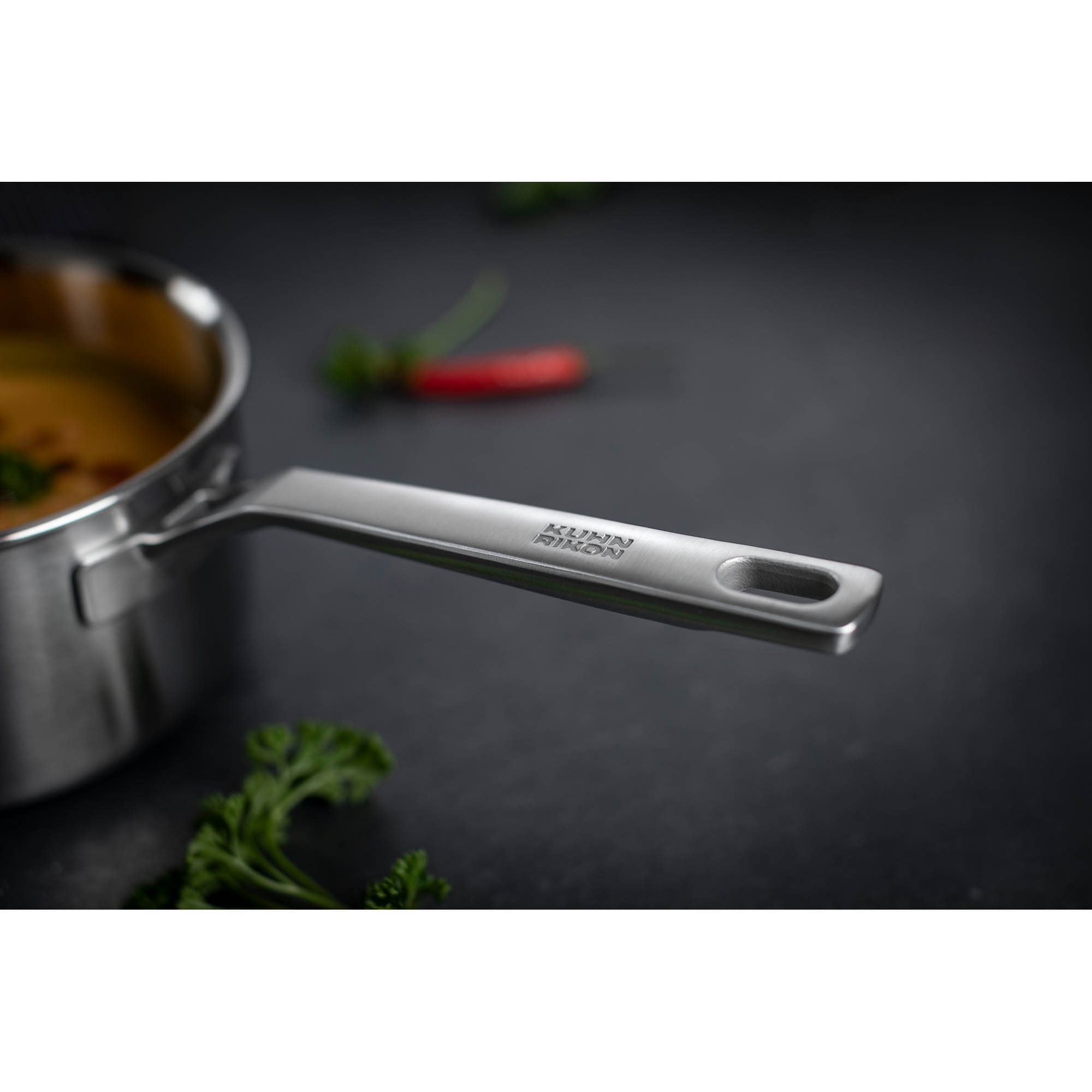 KUHN RIKON saucepan set 3-piece CULINARY FIVEPLY stainless steel 5-ply INDUCTION