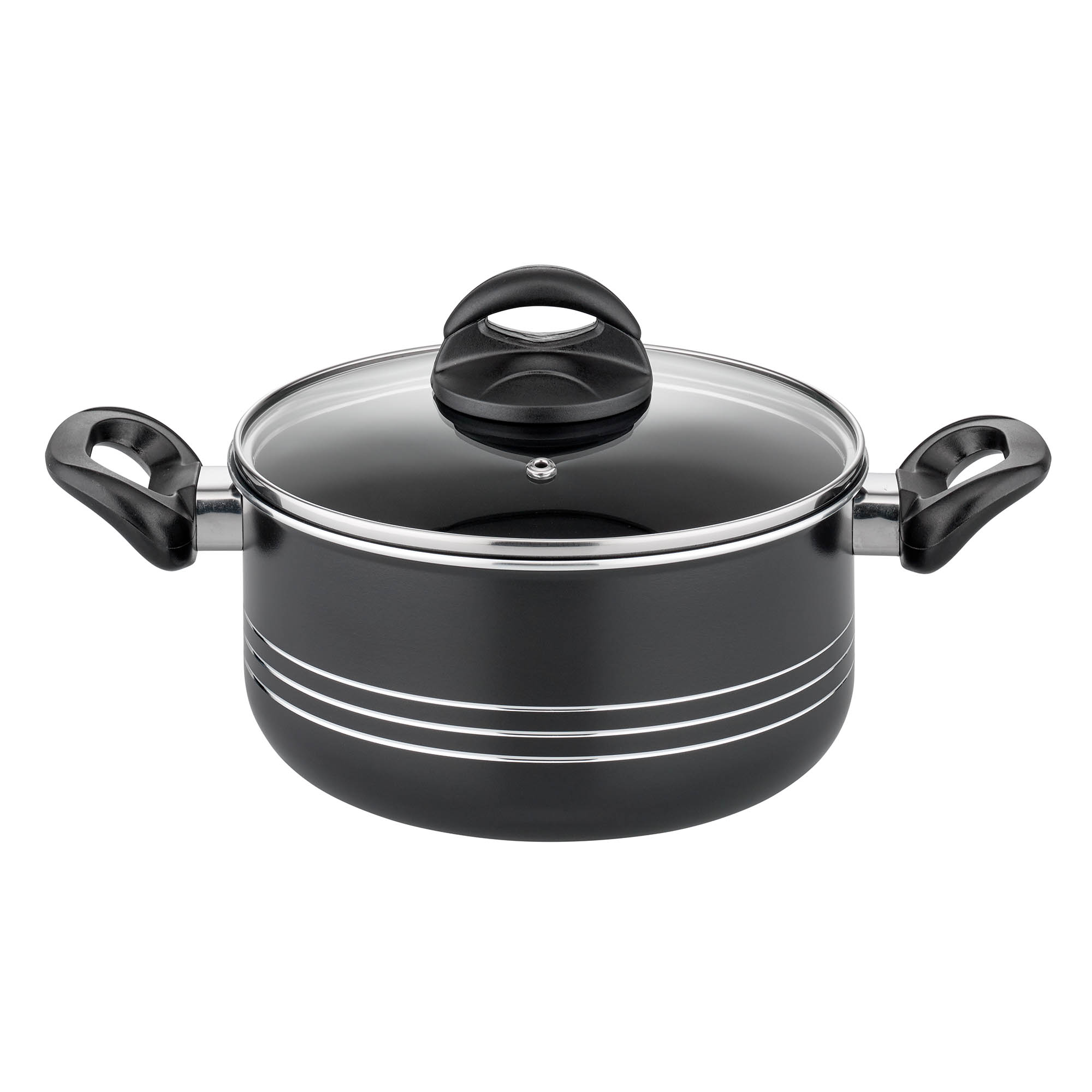 GSW MILANO NERO 6-piece cookware set (induction compatible) plus 5-piece kitchen utensil set