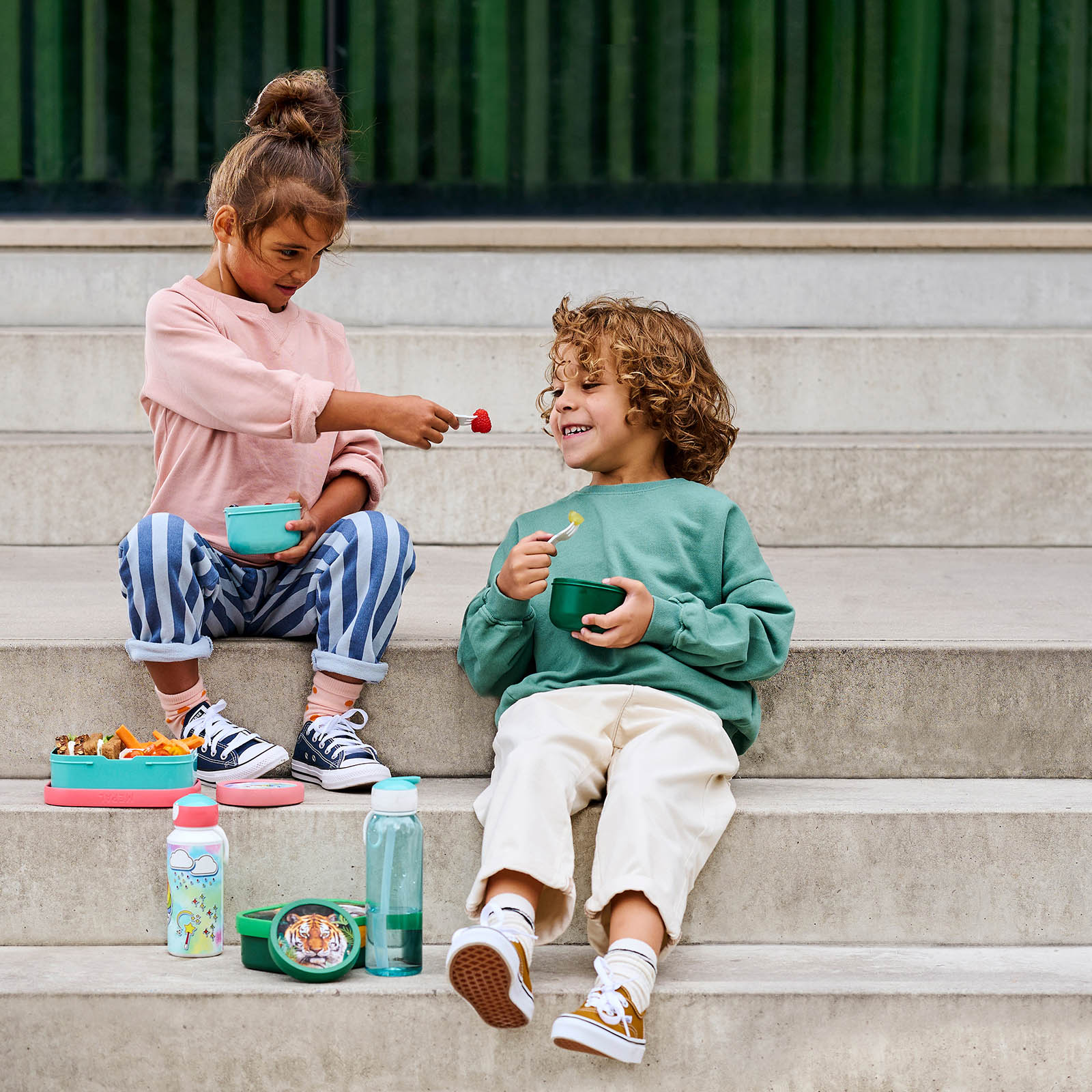 MEPAL fruit box for children CAMPUS snack box 0.3 litre cool mint