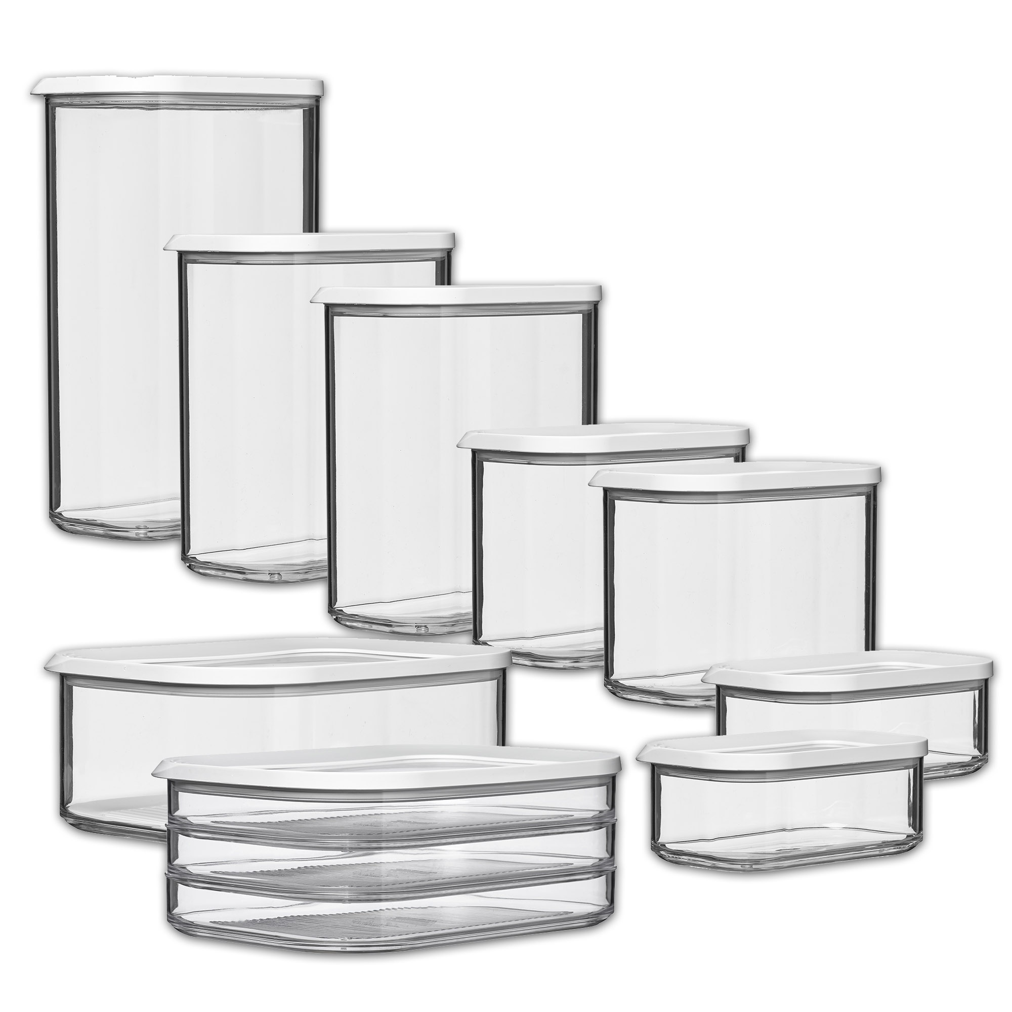 MEPAL Vorratsdosen-Jubiläums-Set MODULA 9-teilig transparent