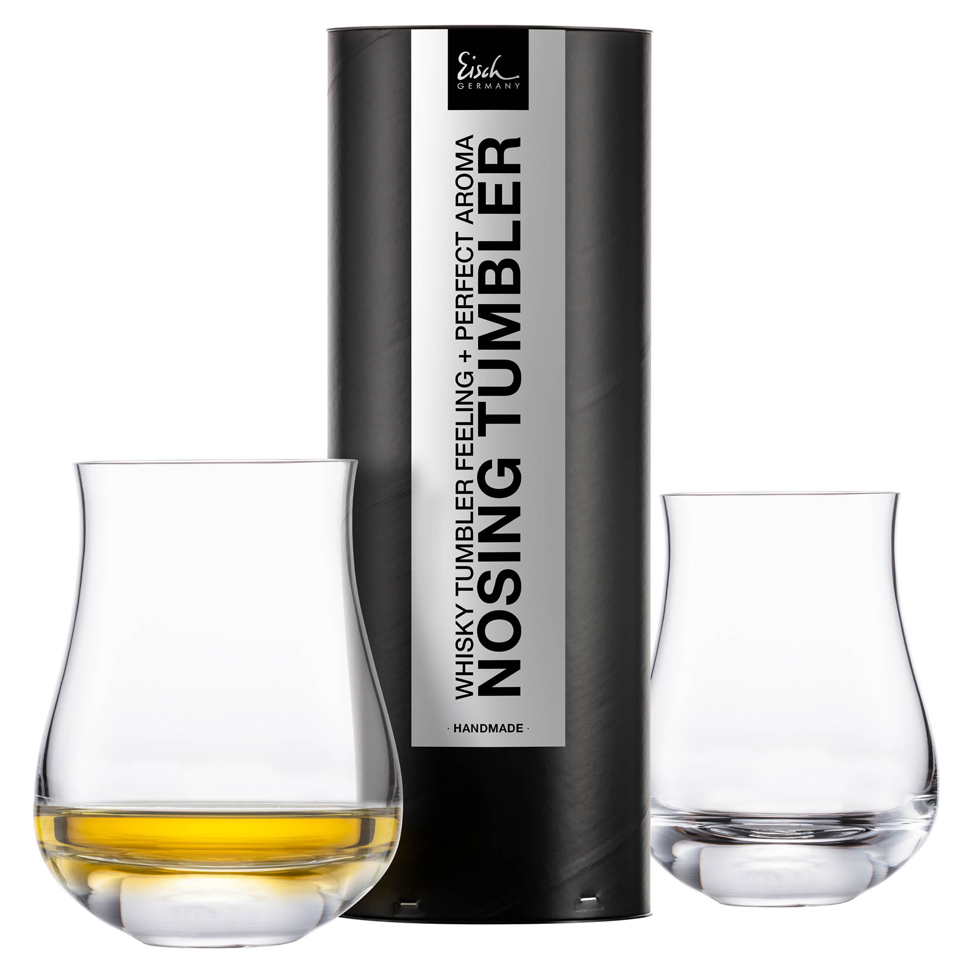 EISCH Whisky Nosing Tumbler GENTLEMAN 2 Stück in Geschenkröhre Inhalt je 350 ml