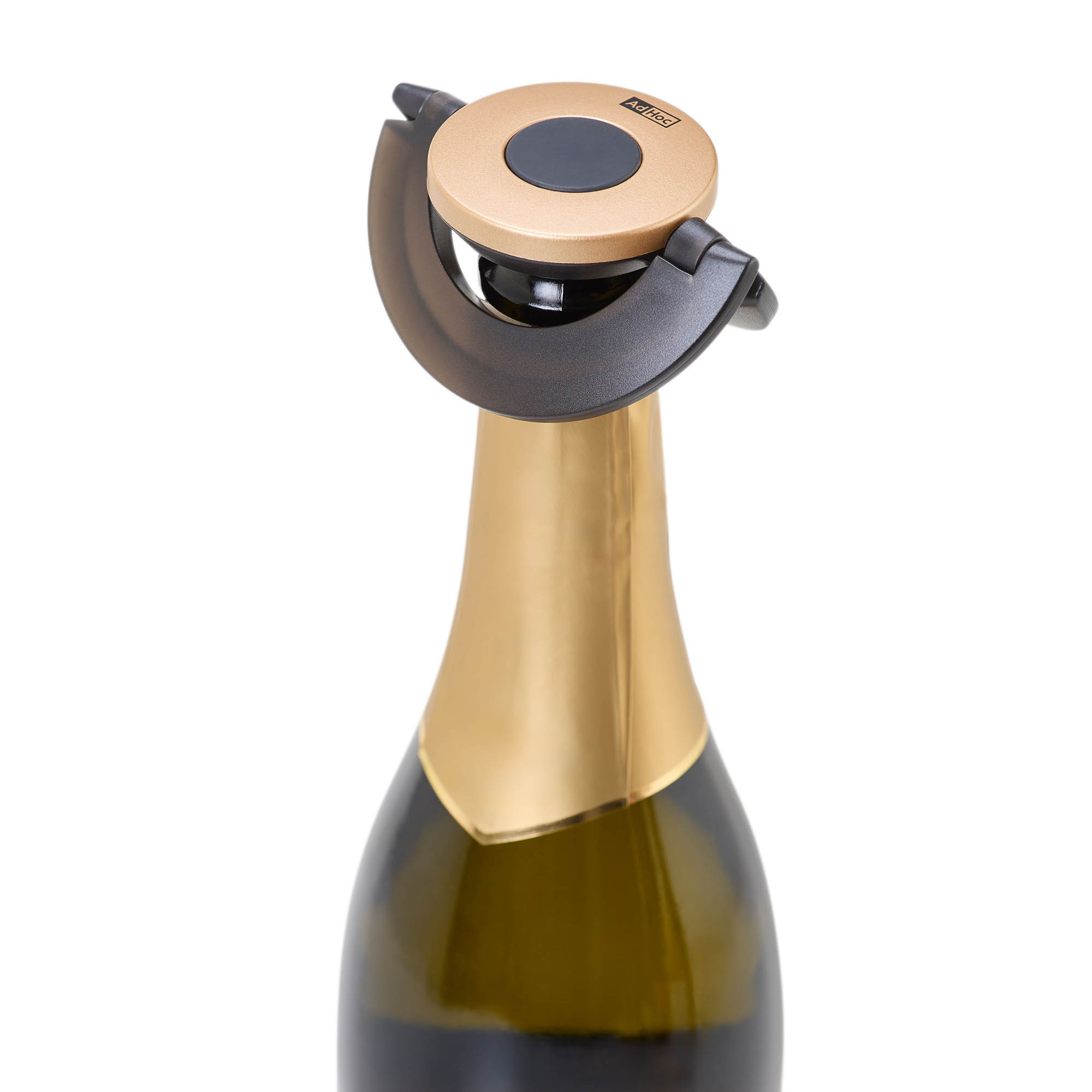 AdHoc Sekt- und Champagnerverschluss GUSTO schwarz / gold