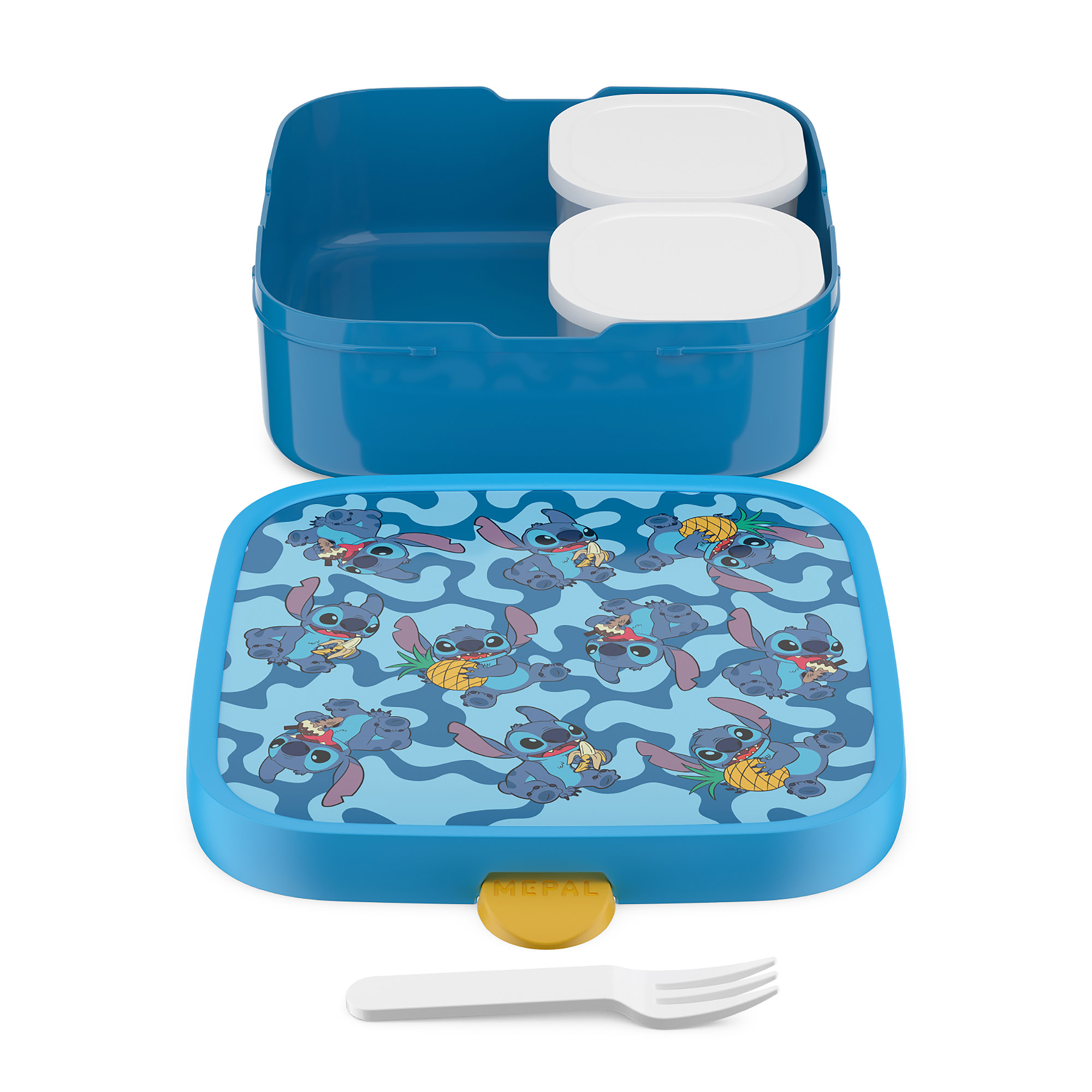 MEPAL Brotdose CAMPUS groß mit 2 Bento-Einsätzen 1,3 Liter Motiv Stitch