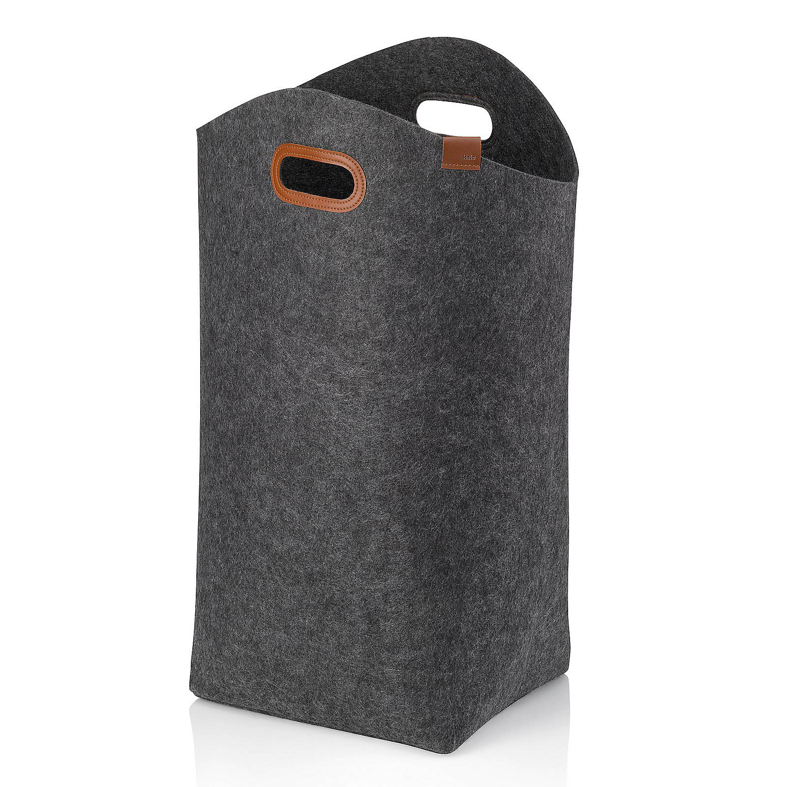 KELA Laundry bag Laundry collector FAY dark grey