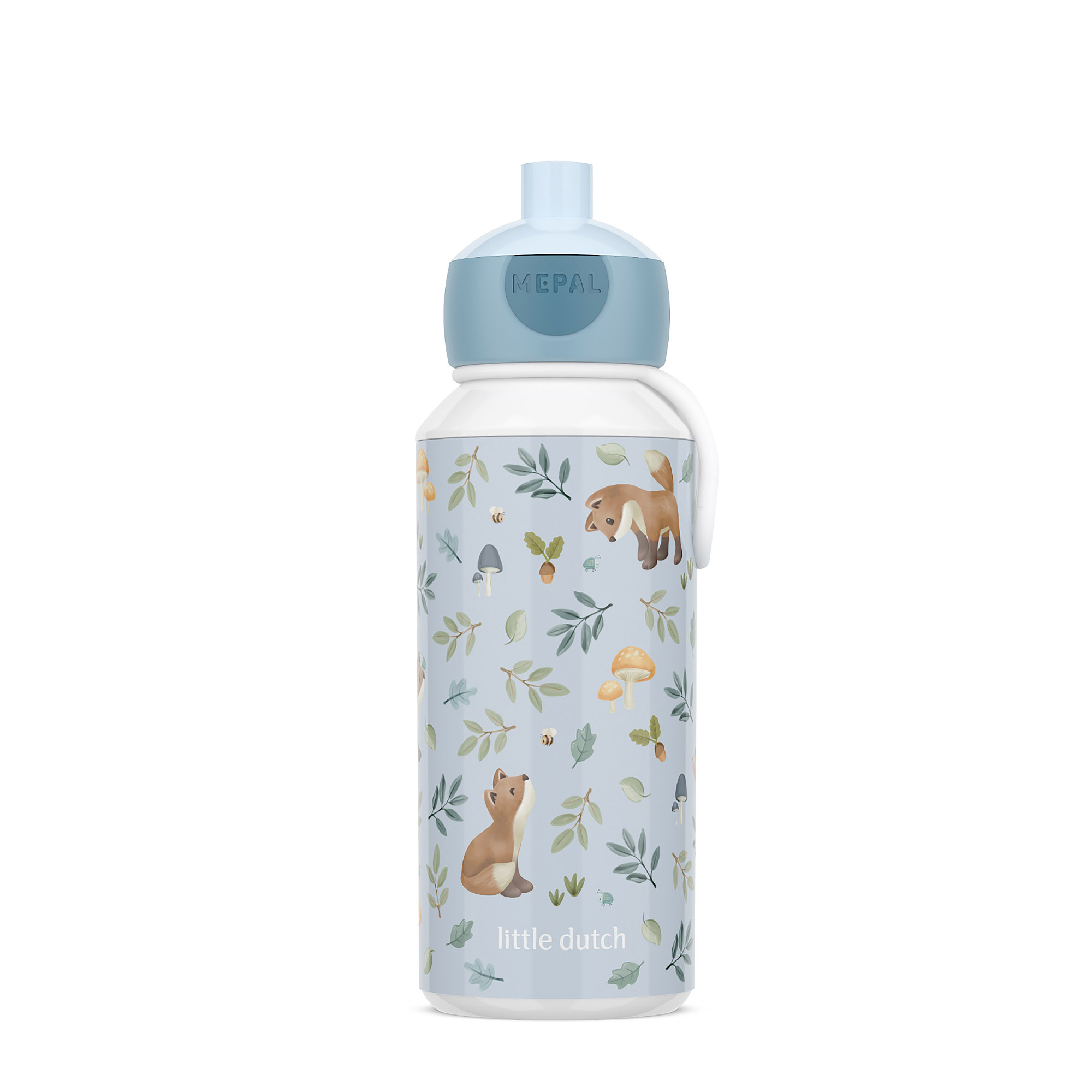 MEPAL Pop-up-Trinkflasche für Kinder CAMPUS 0,4 Liter LITTLE DUTCH Forest Friends