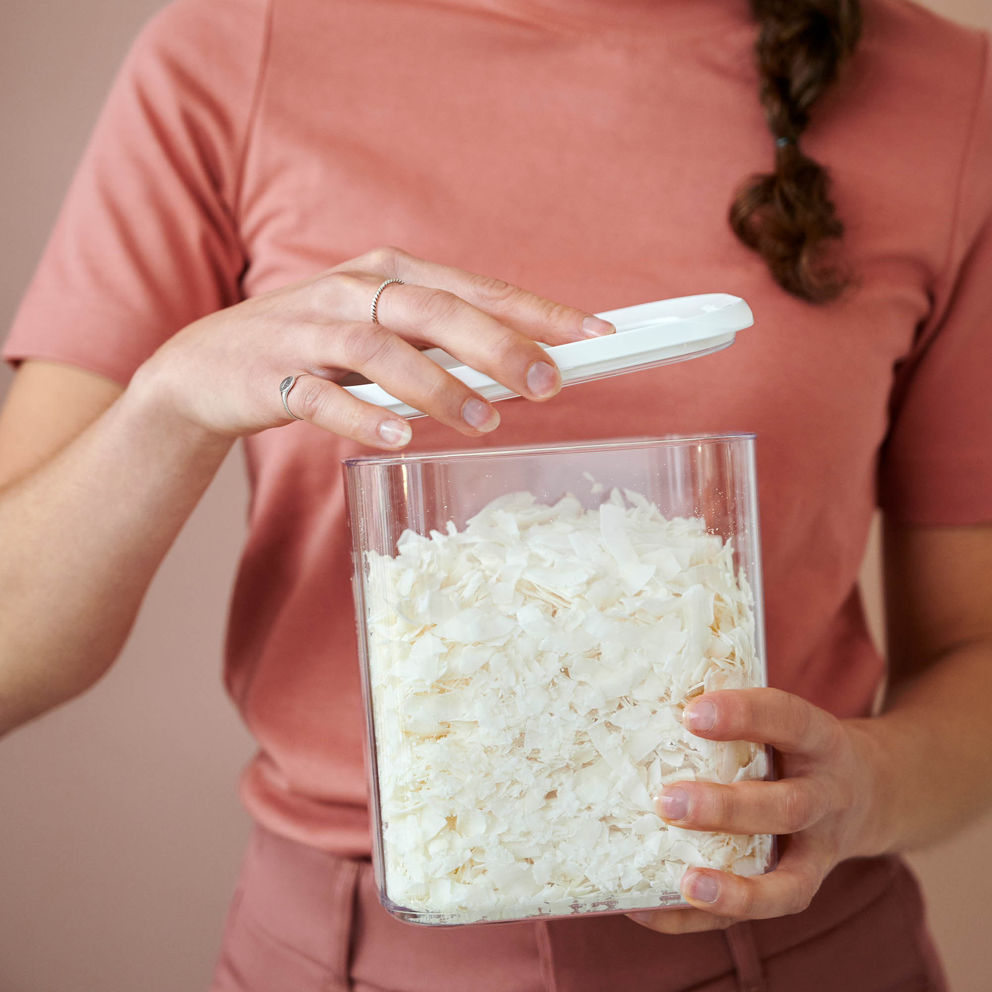 MEPAL storage jar MODULA square 2.75 litres transparent white