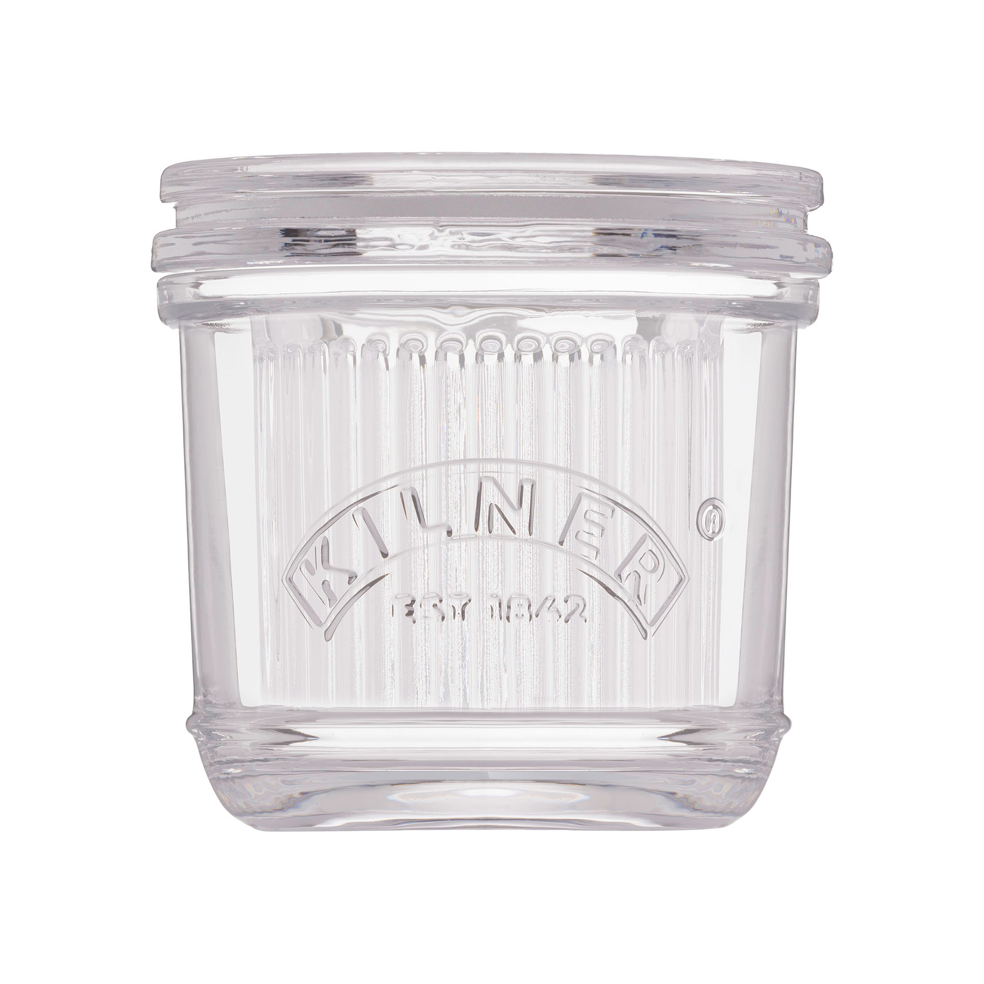 KILNER Butterdose aus Glas mit Wasserkühlung für 200 g Butter
