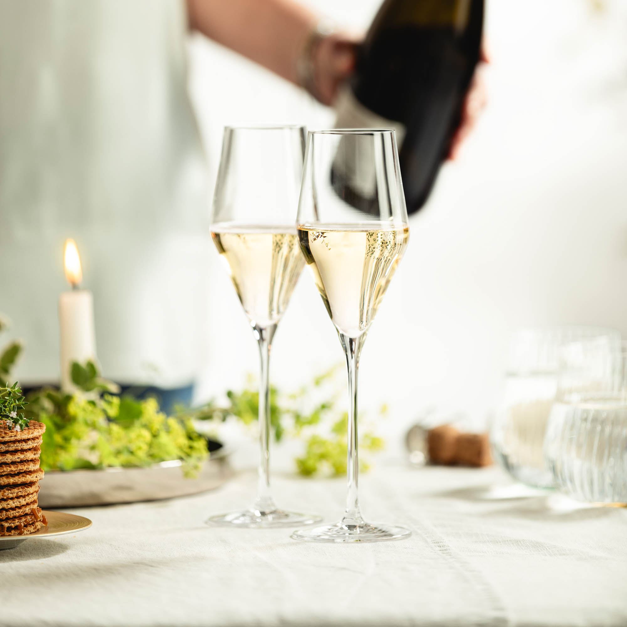 EISCH Serie SKY SENSISPLUS Champagnerglas mit Moussierpunkt 2 Stück à 260 ml