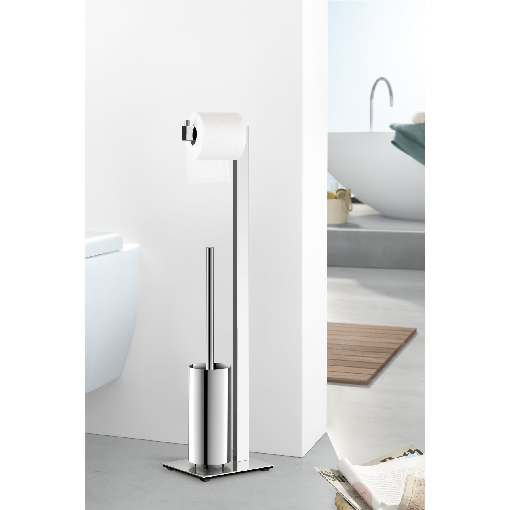 ZACK Toilettenbutler LINEA Edelstahl poliert