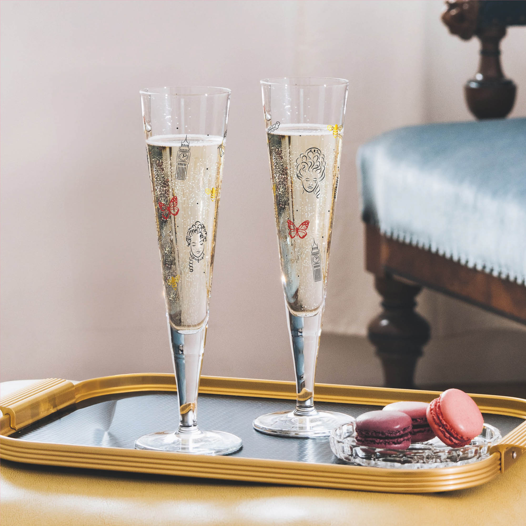 RITZENHOFF Champagne glass CHAMPUS LONDON EDITION Contents 205 ml