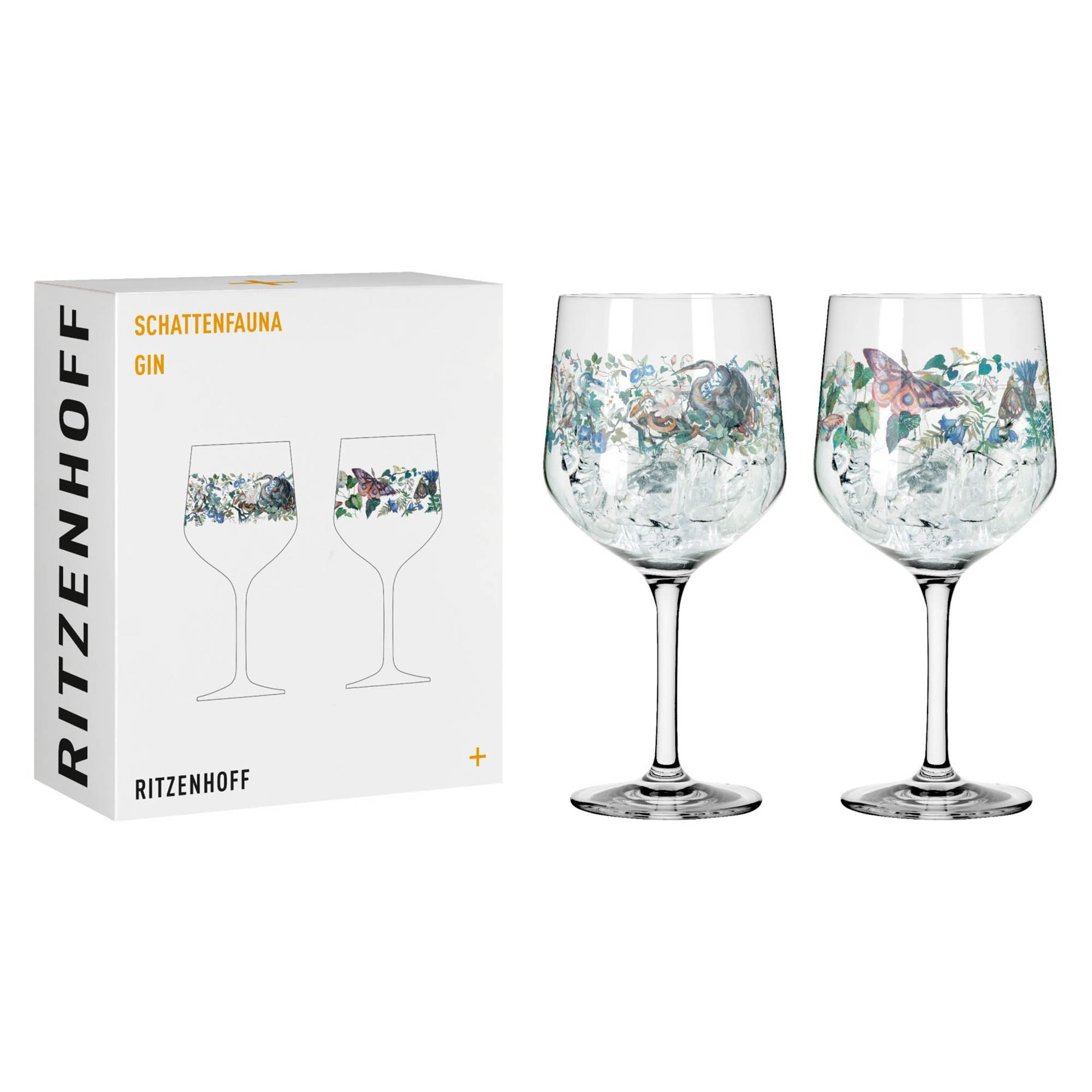 RITZENHOFF Ginglas Longdrink-Glas SCHATTENFAUNA #7 / #8 Inhalt je 720 ml 2 Stück
