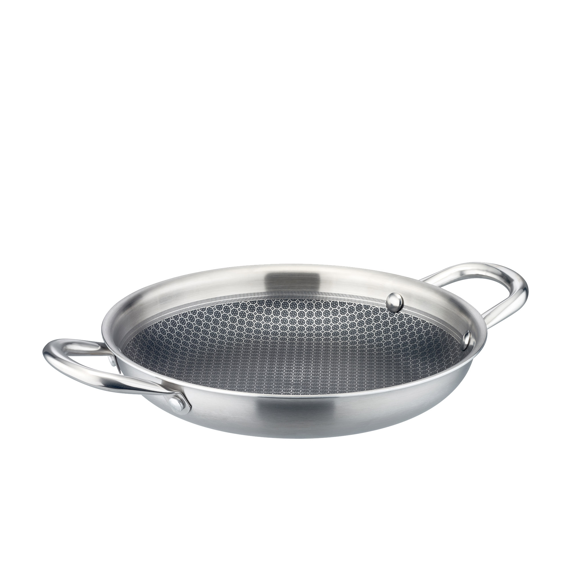 GSW Servierpfanne INOXXA BLACK Antihaftversiegelung PFAS-frei Wabenstruktur 24 cm