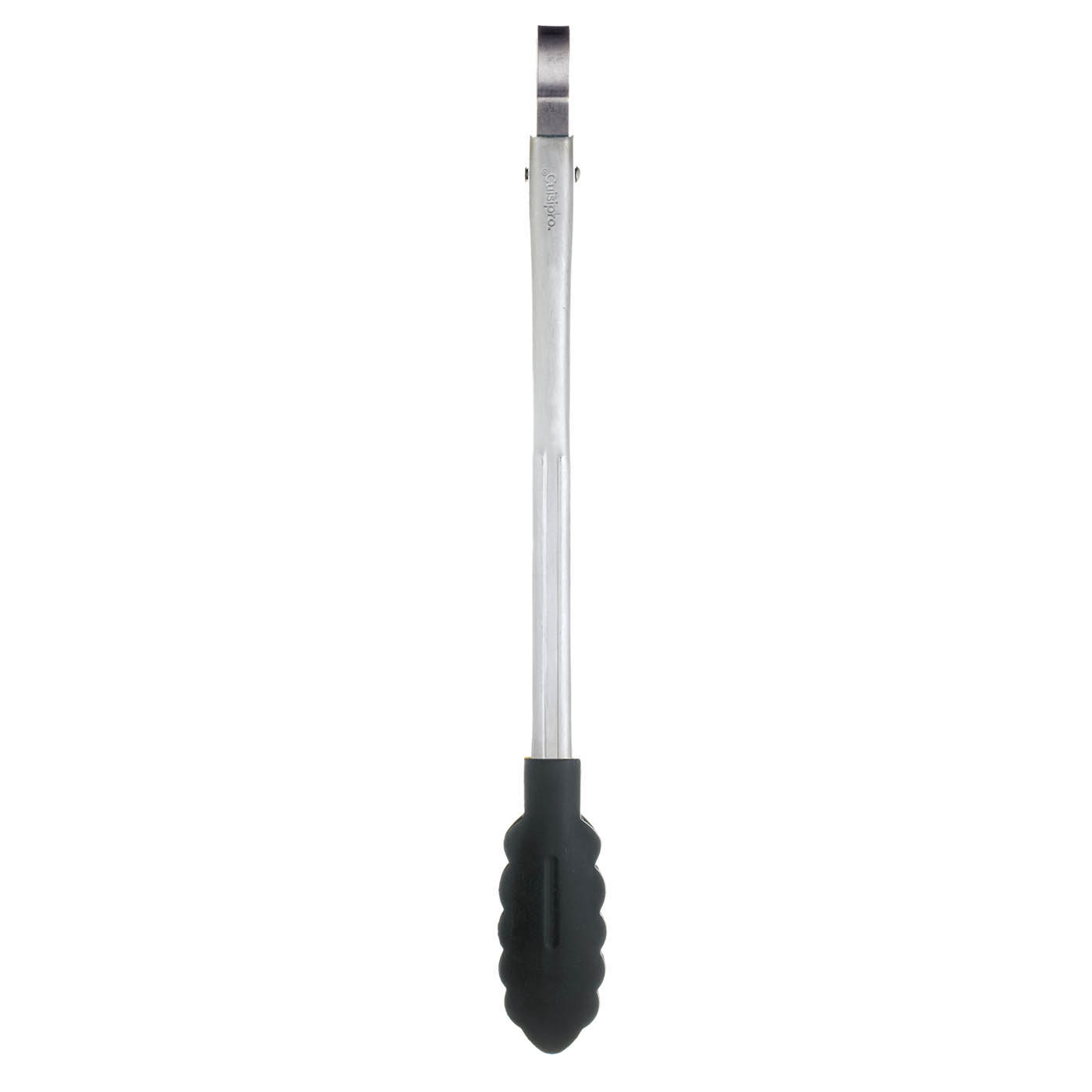 CUISIPRO Küchenzange Servierzange Edelstahl mit Silikon-Enden schwarz 30,5 cm