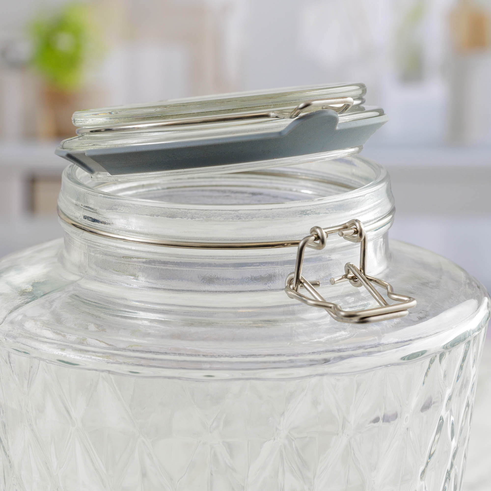 KILNER Getränkespender DIAMOND 5 Liter mit Bügelverschluss & Edelstahl-Zapfhahn