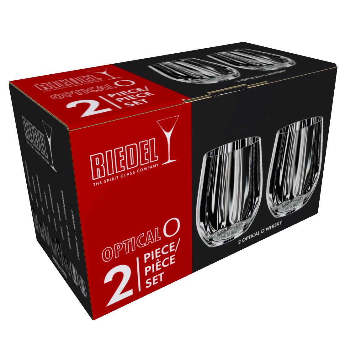 RIEDEL Tumbler Collection Whiskyglas OPTICAL O 2 Stück im Set Inhalt 344 ml
