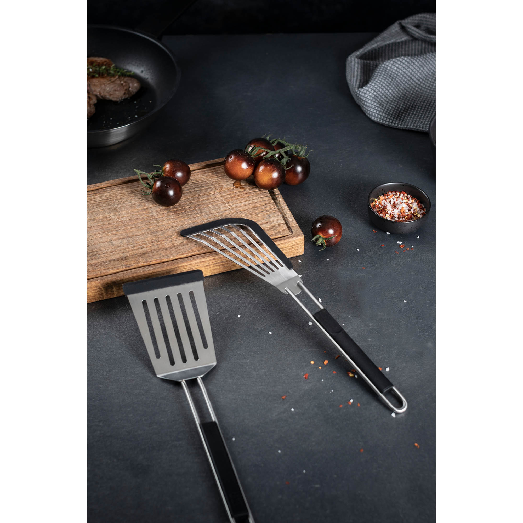 KUHN RIKON Soft Edge spatula ESSENTIAL stainless steel with silicone edge