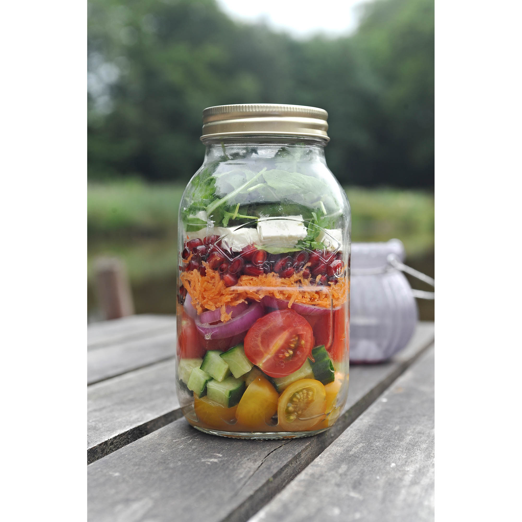 KILNER Einmachglas mit Schraubdeckel 1 Liter Vorratsglas