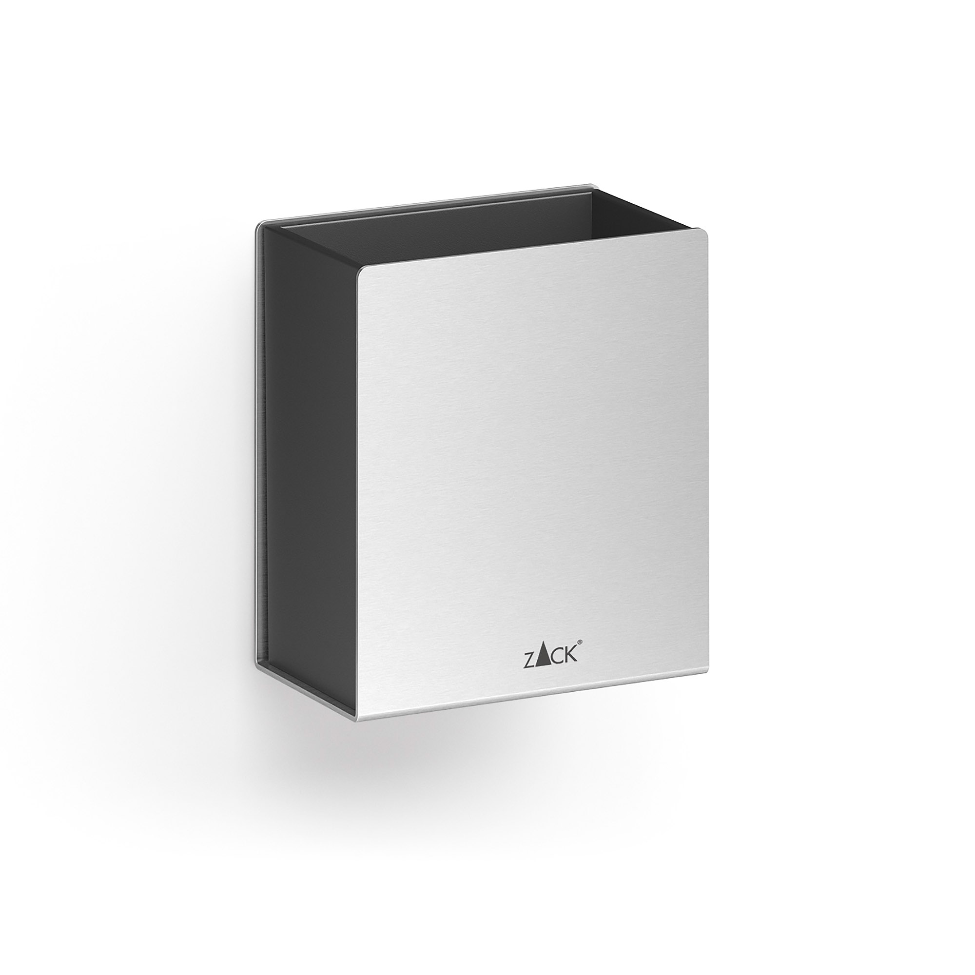 ZACK Zahnbürstenhalter POTES zur Wandmontage, klein, aus Edelstahl matt