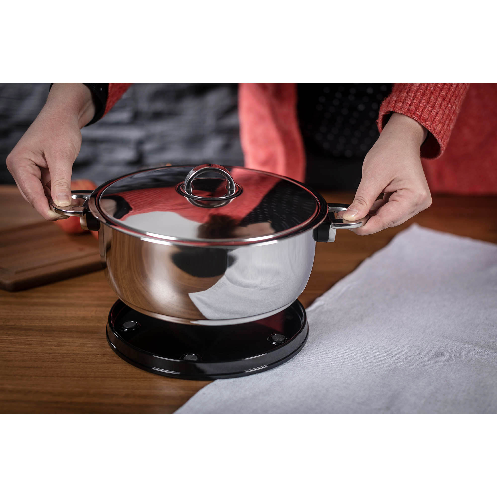 KUHN RIKON Thermal cooking pot set DUROTHERM PRO BLACK 1 litre + 2 litres + 3 litres