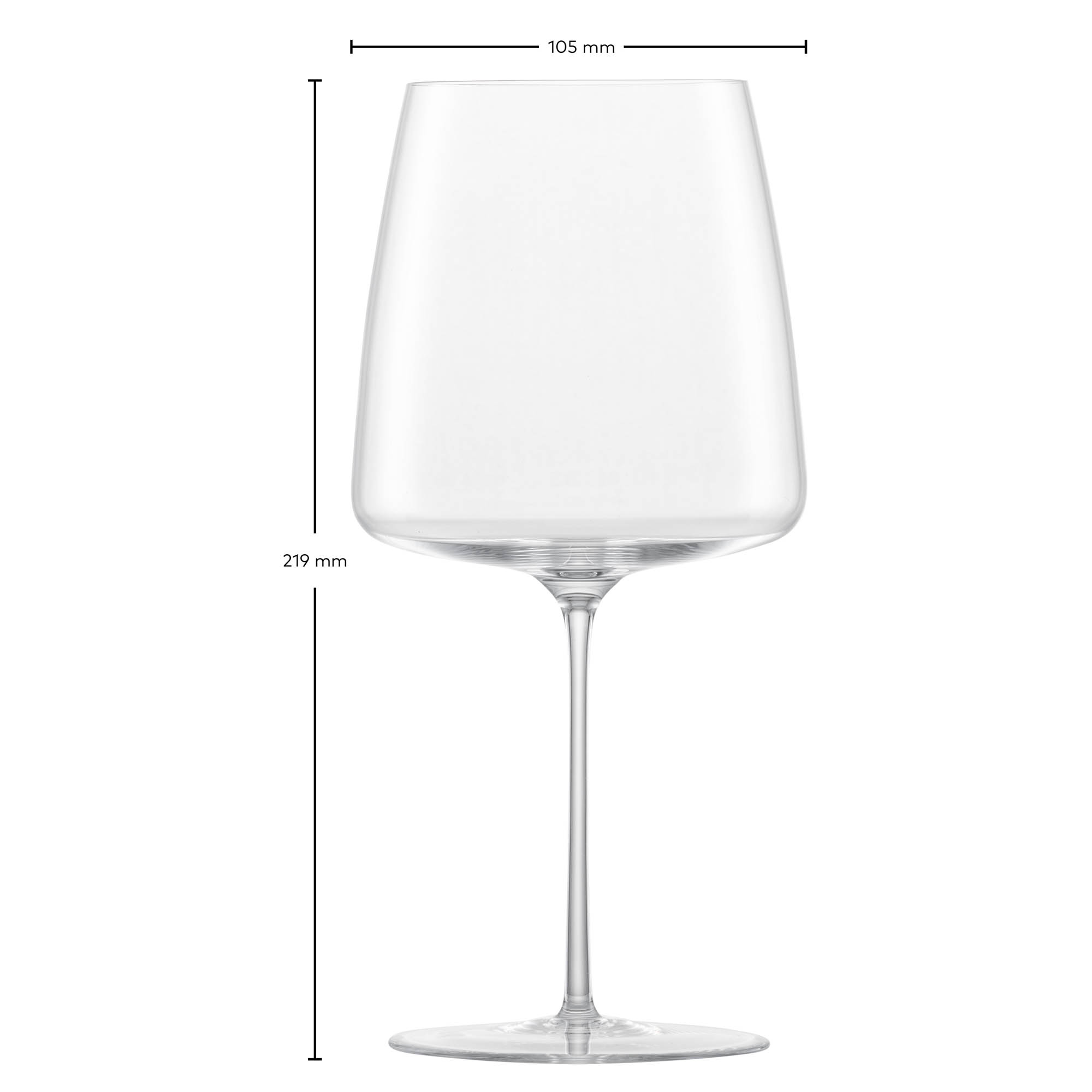 ZWIESEL GLAS Serie SIMPLIFY Weinglas samtig & üppig mundgeblasen 2 Stück 740 ml