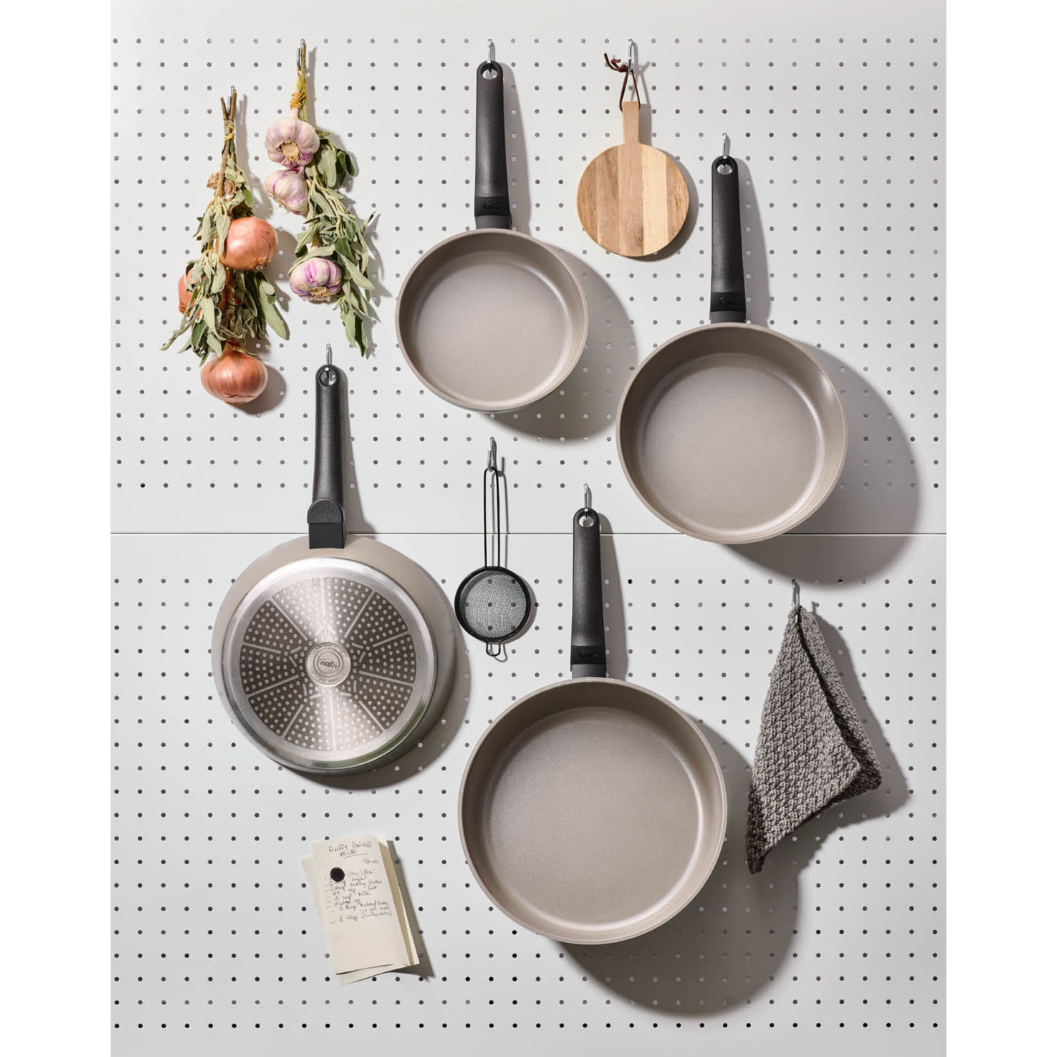 FISSLER Bratpfannen-Set CERATAL EVO COMFORT grau 24 cm + 28 cm INDUKTION