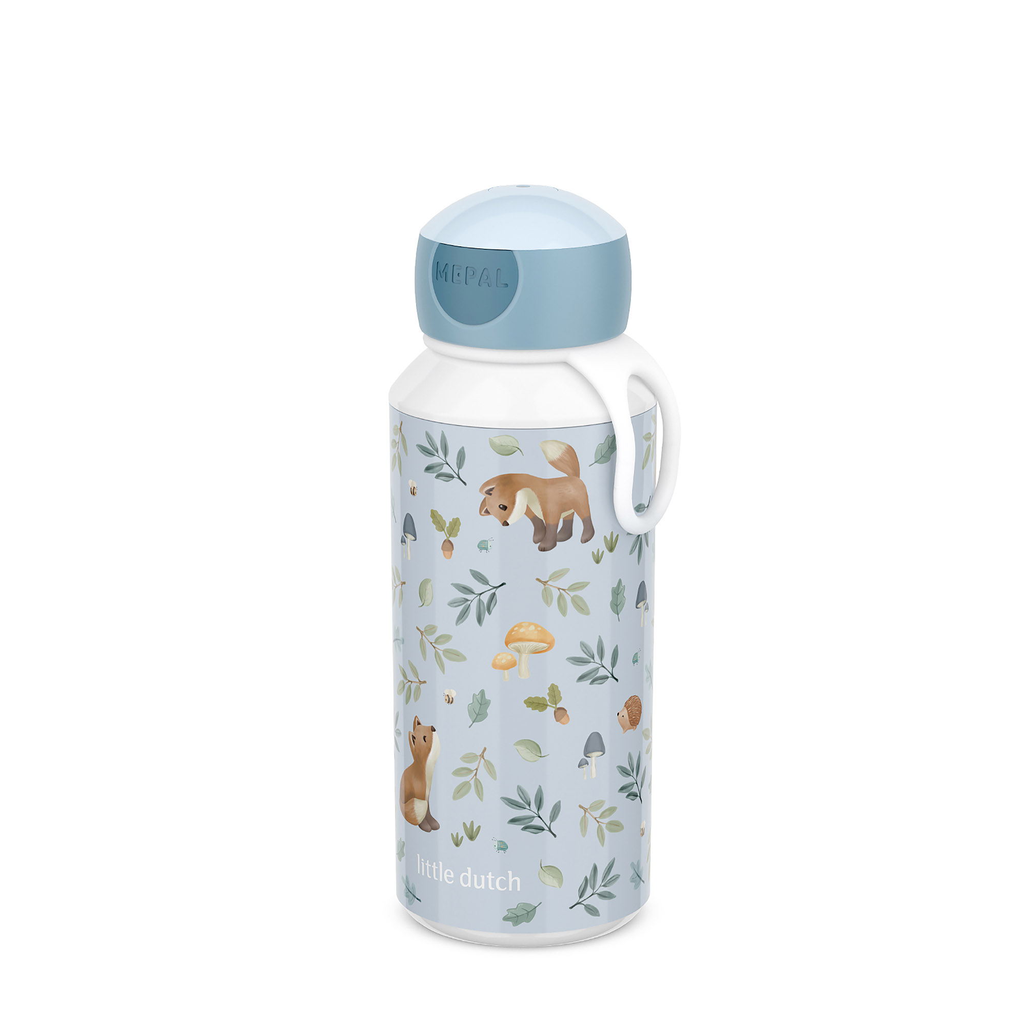 MEPAL Pop-up-Trinkflasche für Kinder CAMPUS 0,4 Liter LITTLE DUTCH Forest Friends
