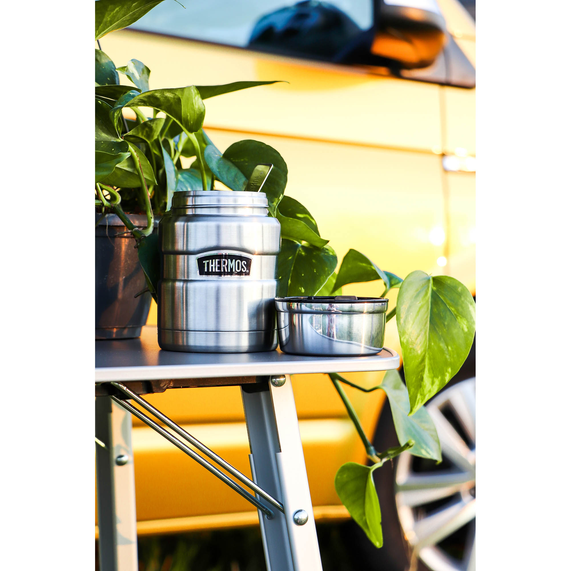 THERMOS STAINLESS KING FOOD JAR 0.47 L stainless steel matt double-walled