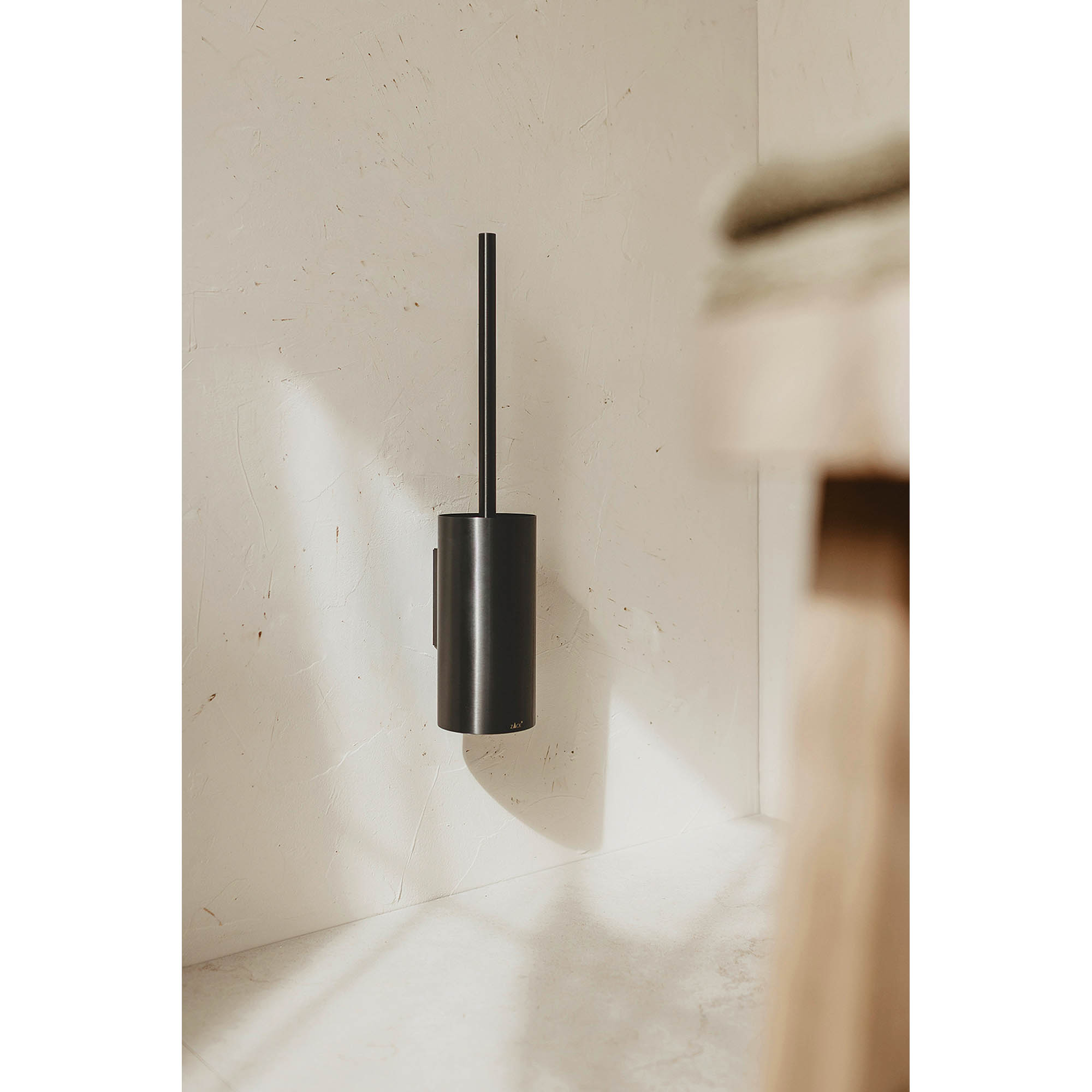 ZACK Toilettenbürste LINEA Edelstahl graphite zur Wandmontage