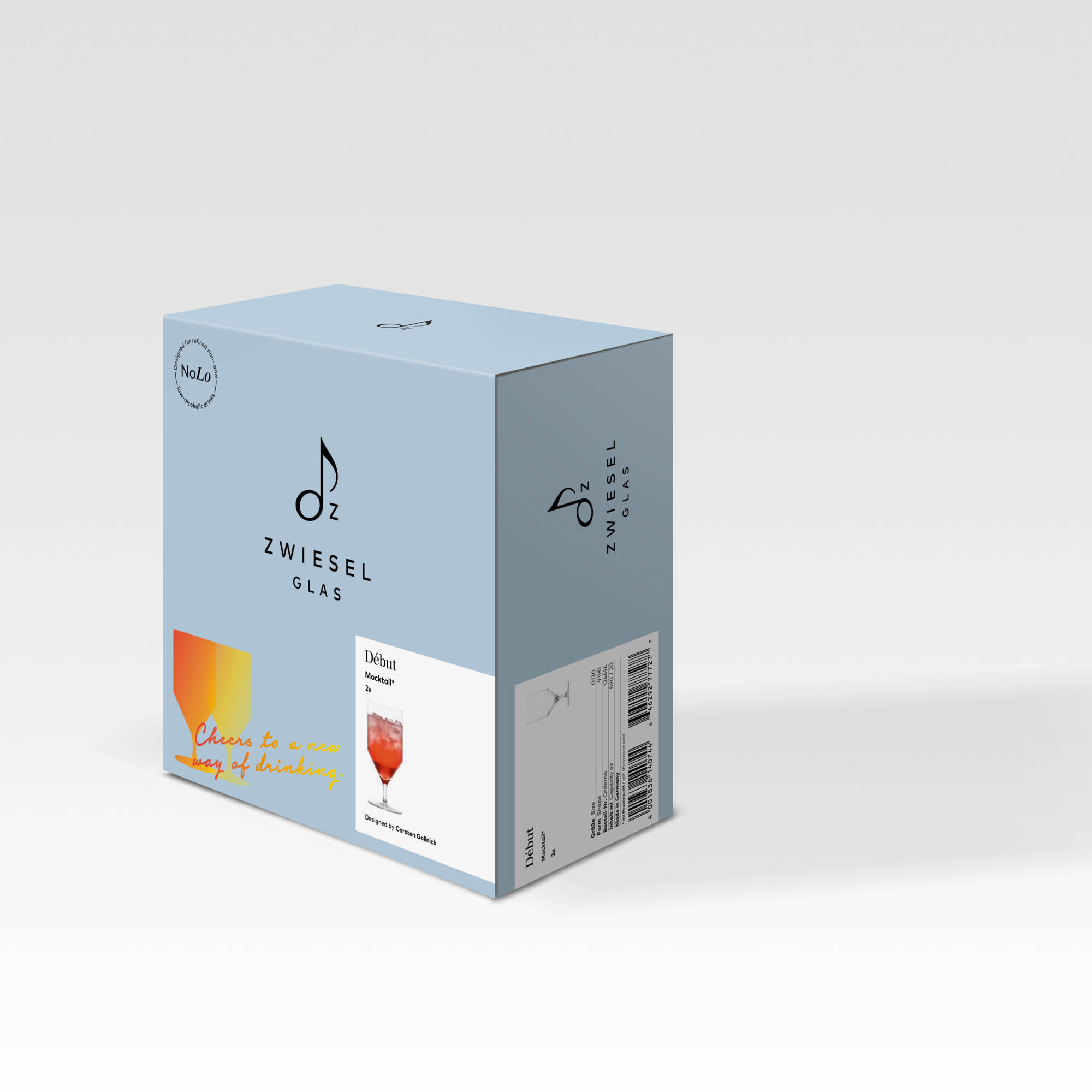 ZWIESEL GLAS Serie DÉBUT großes Allroundglas MOCKTAIL 2 Stück Inhalt 590 ml