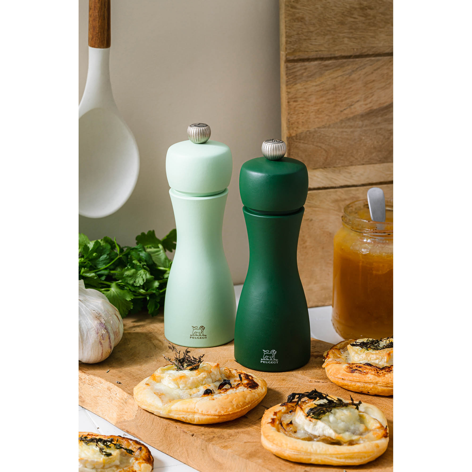 PEUGEOT Pfeffermühle Salzmühle TAHITI ZIRLION Duo Set 15 cm ELEMENTS - WASSER