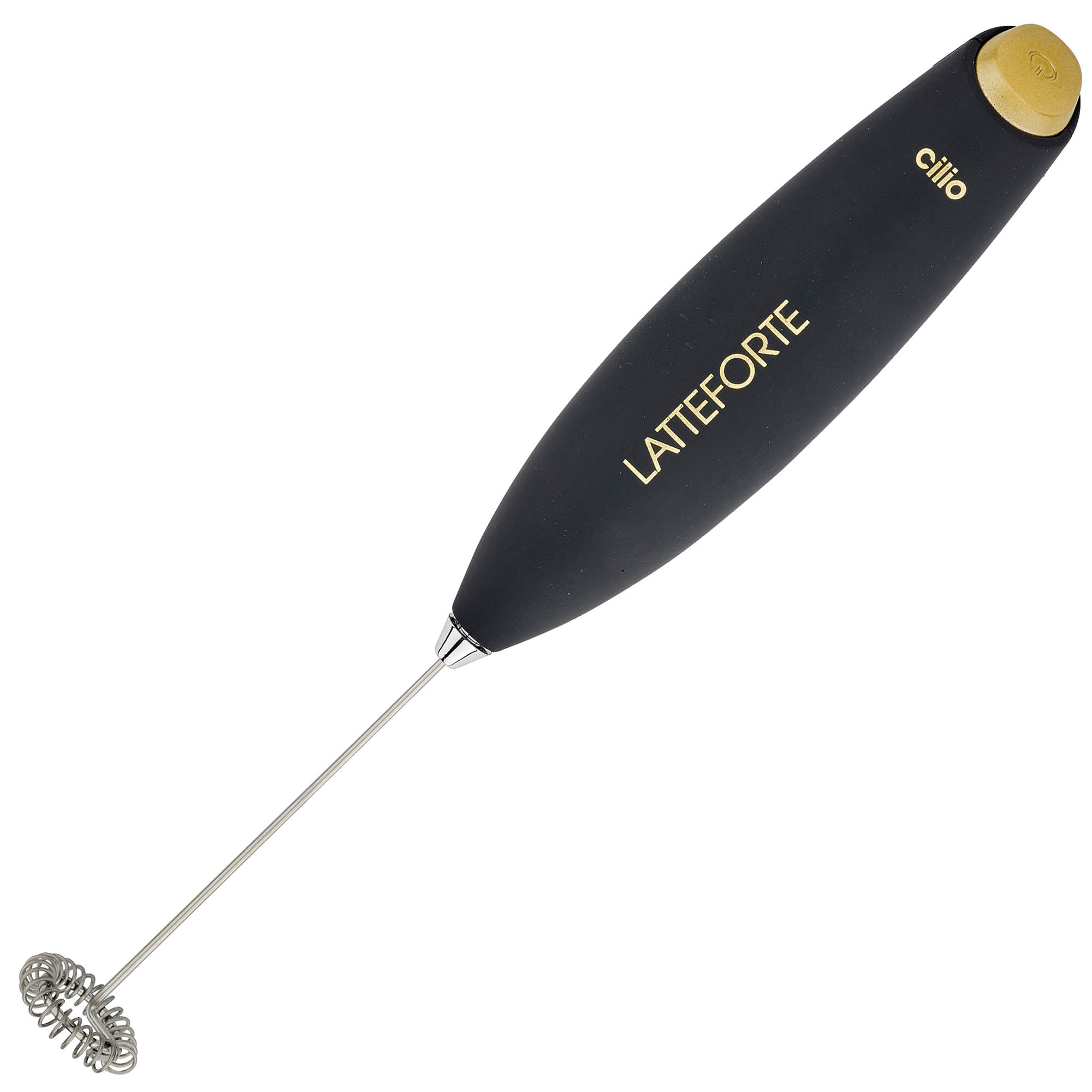 CILIO LATTEFORTE milk frother with stainless steel stand, matt black