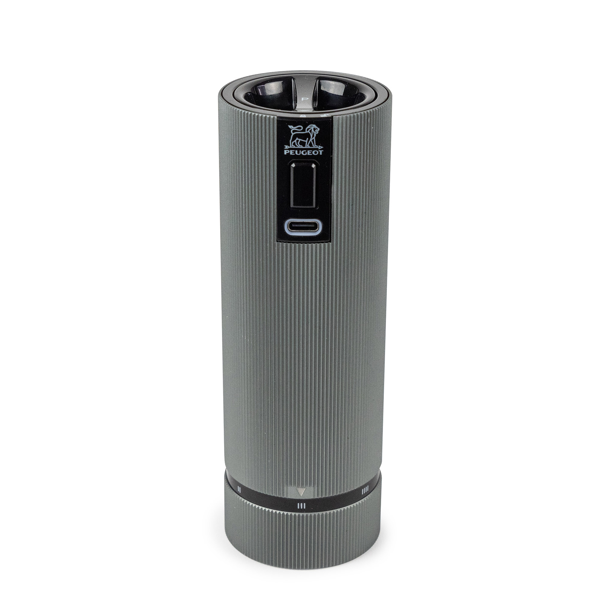 PEUGEOT Elektrische Pfeffermühle LINE ELECTRIC 15 cm Aluminium anthrazit