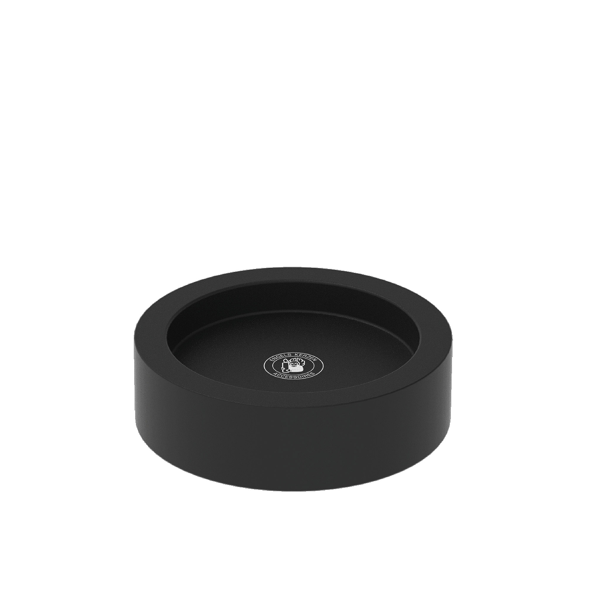 ENGELS KERZEN Kerzenschale Kerzenhalter FONDO 11 cm Edelstahl schwarz