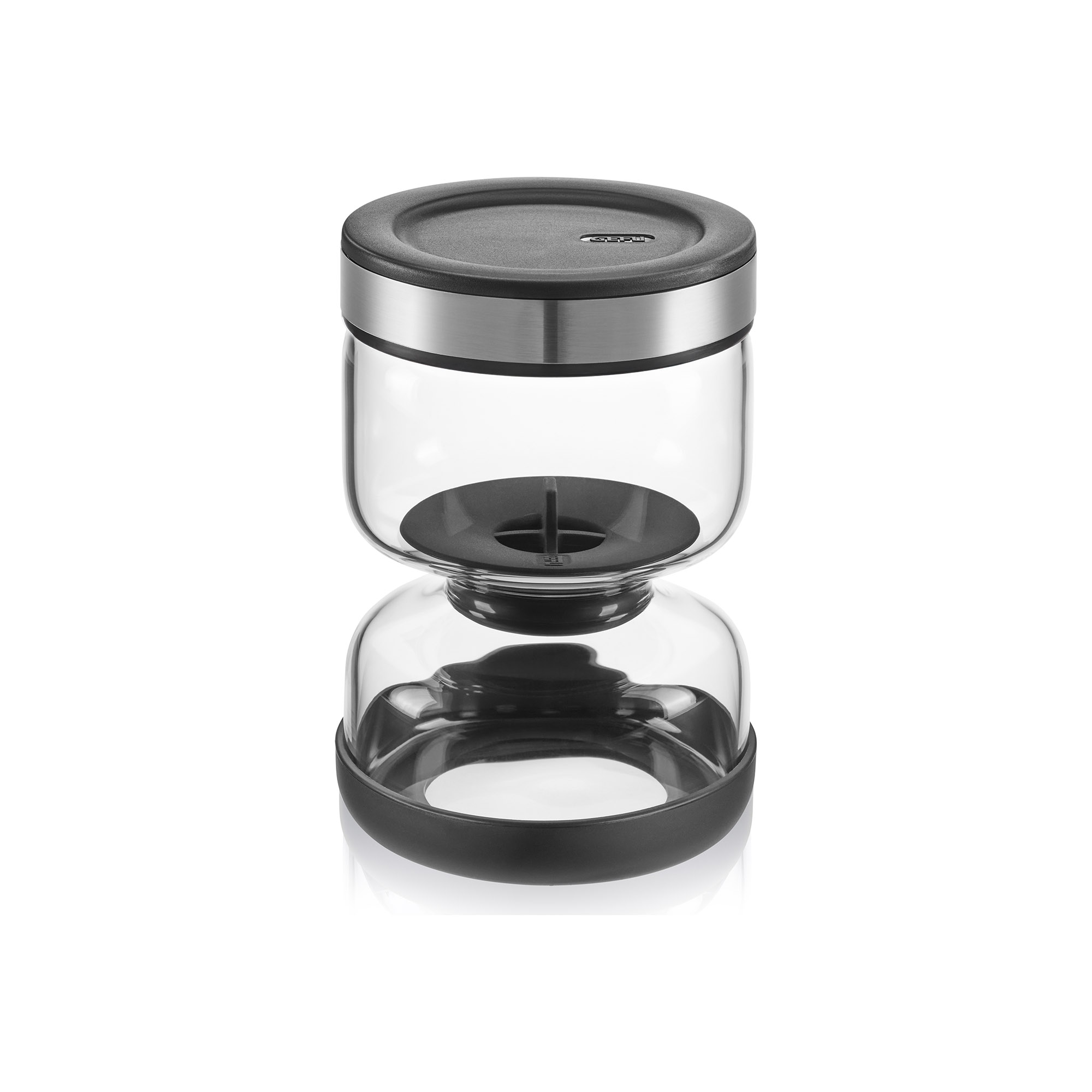 GEFU Abtropfglas LAVINA mit Zwei-Kammer-System 0,75 Liter