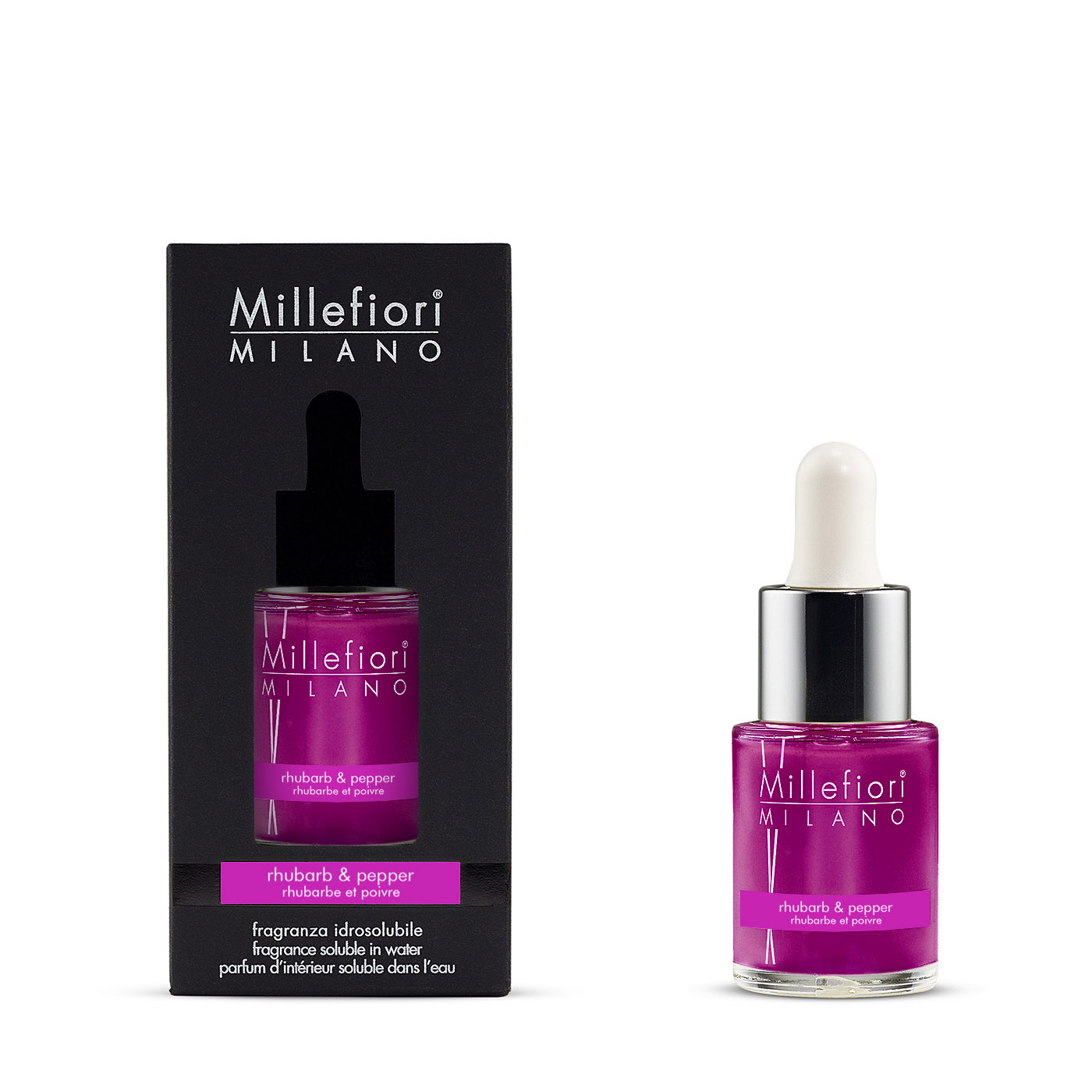 MILLEFIORI MILANO wasserlösliches Duftöl 15 ml RHUBARB & PEPPER