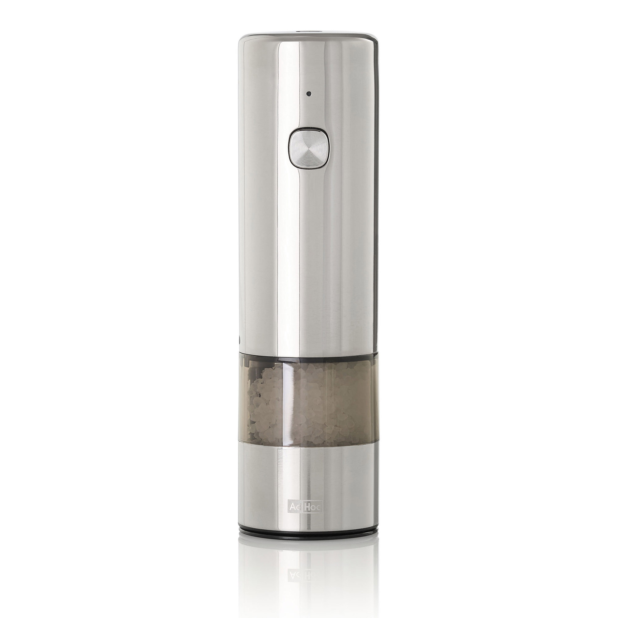 AdHoc electric pepper / salt mill i.MILL 17 cm rechargeable polished stainless steel
