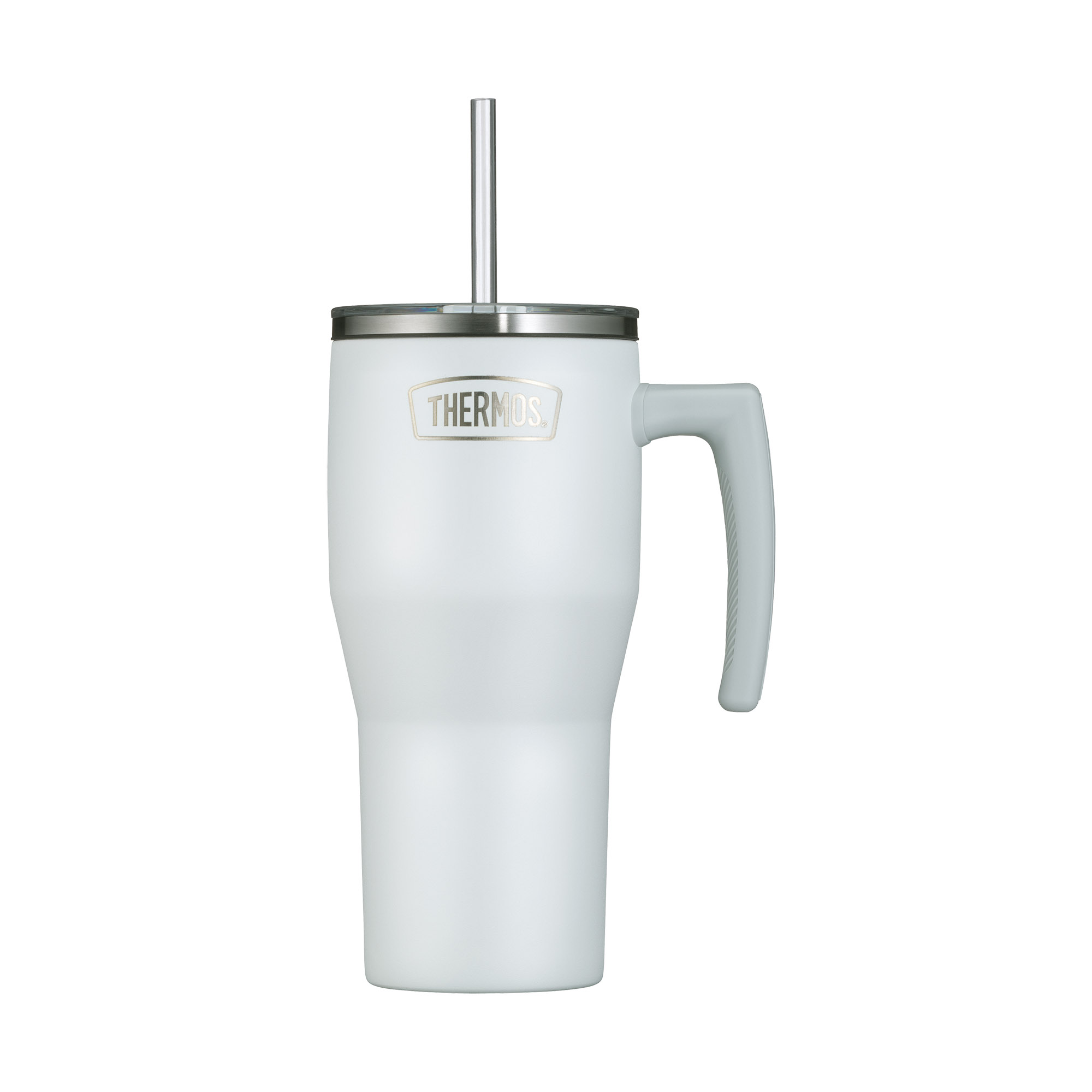 THERMOS Isoliertrinkbecher REFRESHING 0,85 Liter Edelstahl doppelwandig weiß