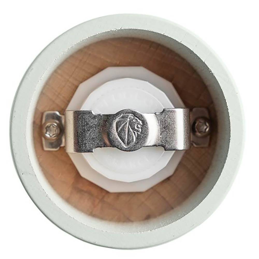 PEUGEOT BOREAL Salt Mill, 12 cm, beech wood, sage green, with ZIRLION grinding mechanism