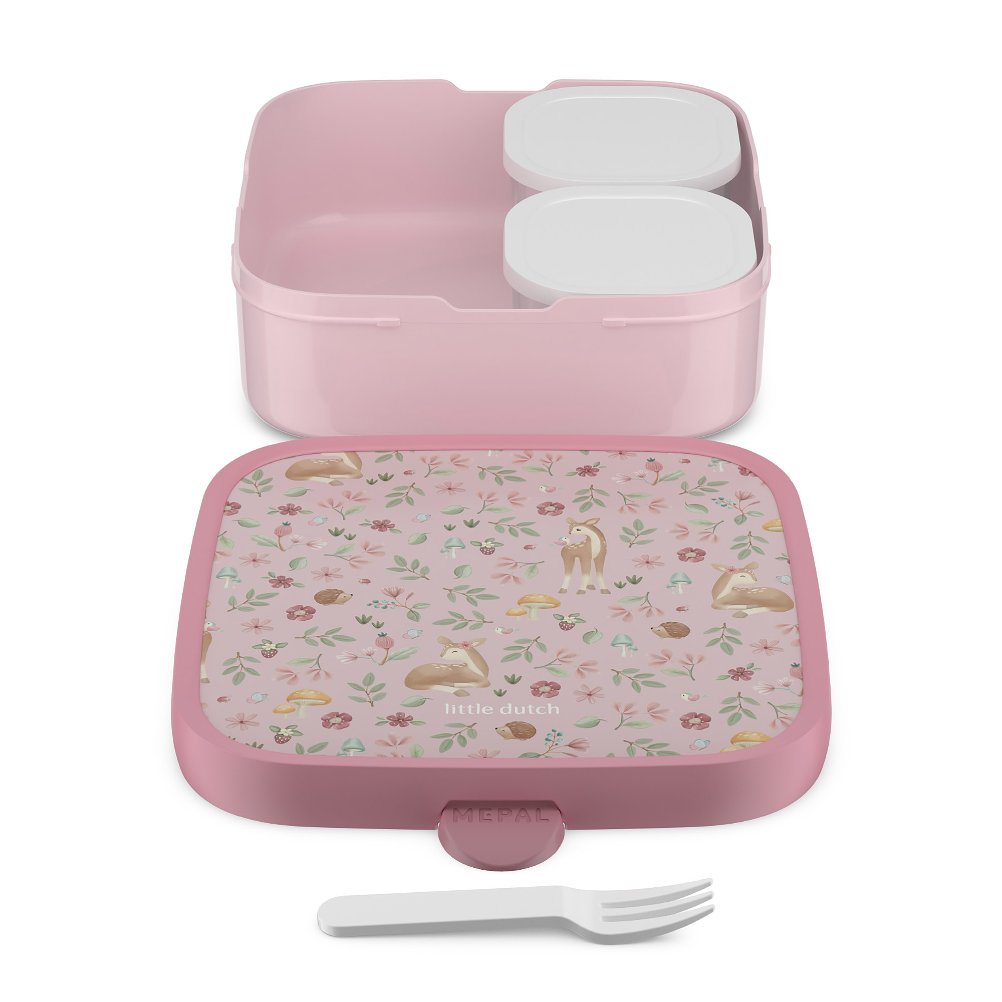 MEPAL Brotdose CAMPUS groß 1,3 Liter 2 Bento-Einsätze LITTLE DUTCH Fairy Garden