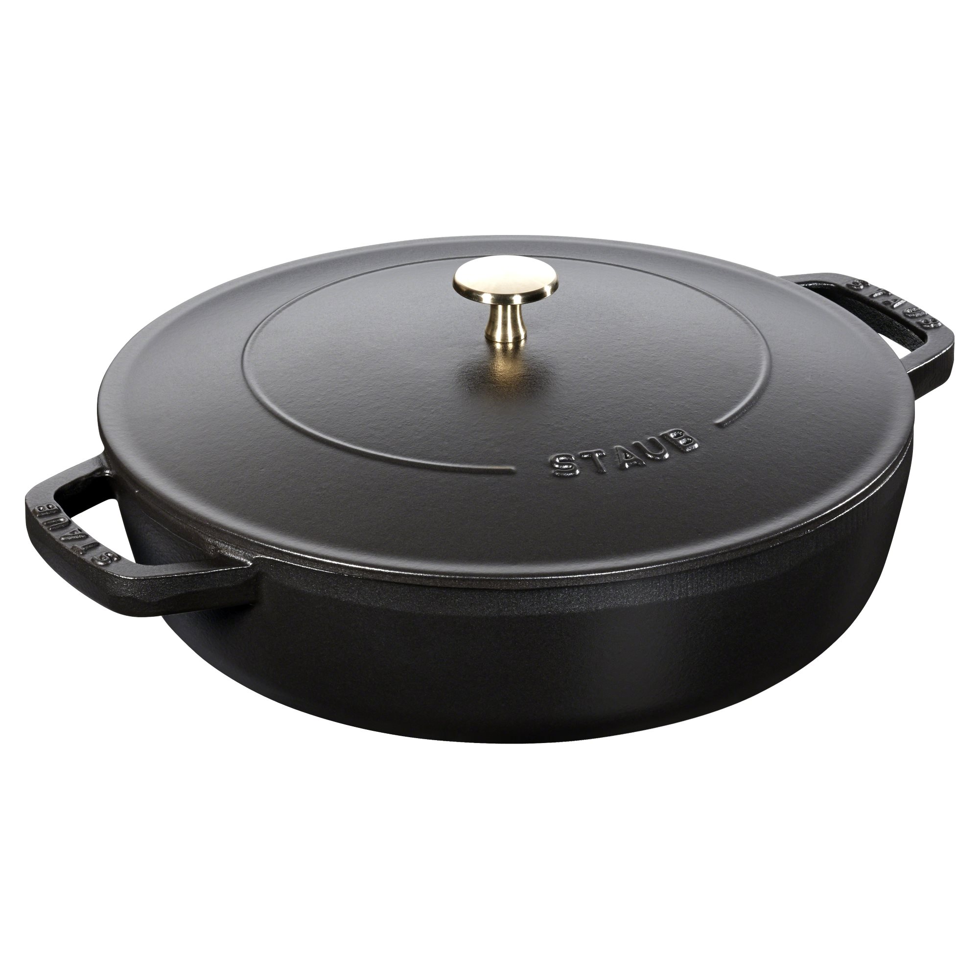 STAUB France Bräter CHISTERA 28 cm 3,7 Liter Gusseisen rund schwarz