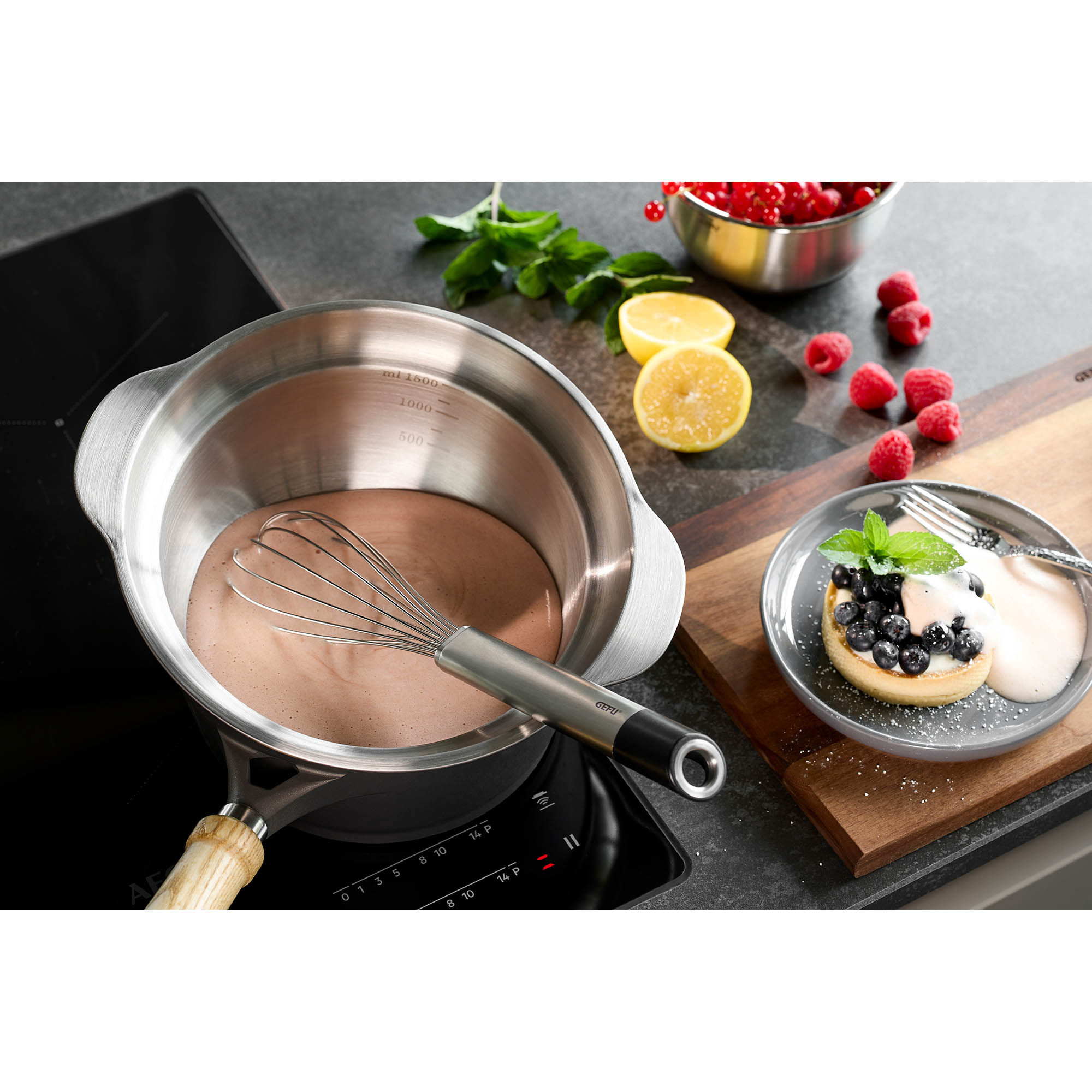 GEFU kitchen bowl mixing bowl PREMIO stainless steel 27 cm
