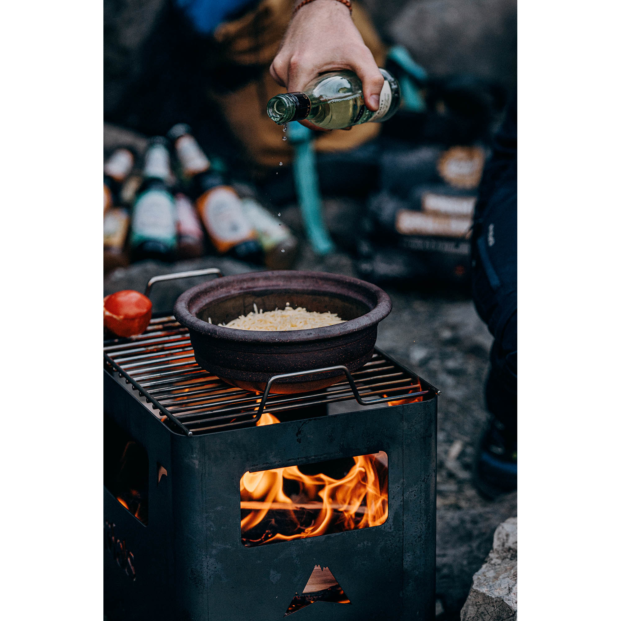 HÖFATS Edelstahl-Grillrost für Feuerkorb BEER BOX